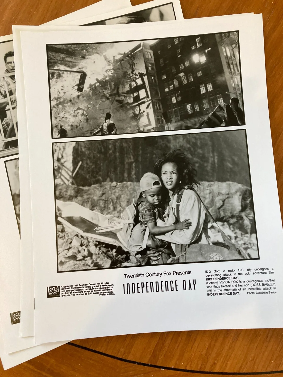 Still / Photo: INDEPENDENCE DAY 1996 (x 5) Bill Pullman Jeff Goldblum Will Smith, image 3