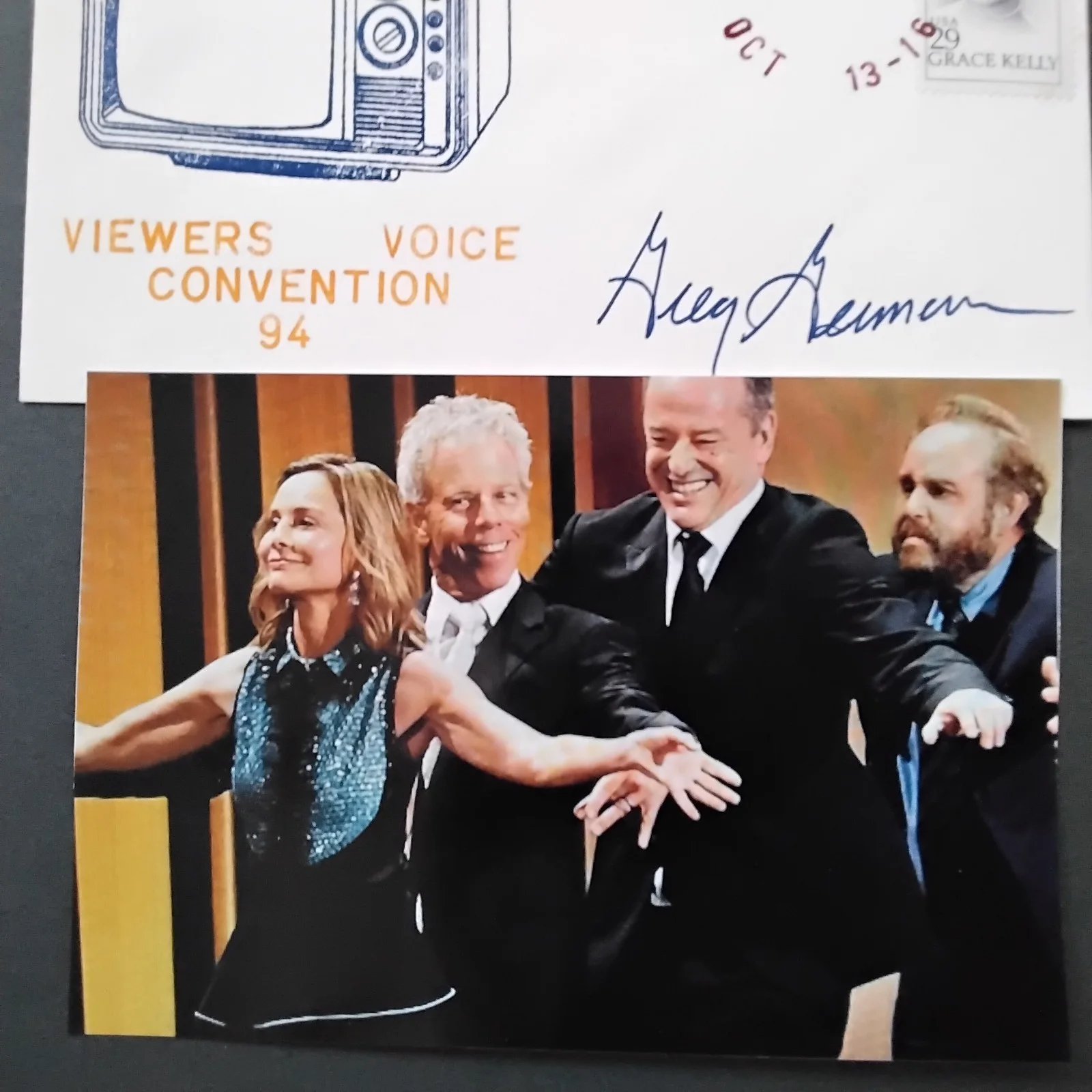 Greg Germann SIGNED Envelope Photo Movie TV Actor Ally McBeal Grey's Anatomy, image 2