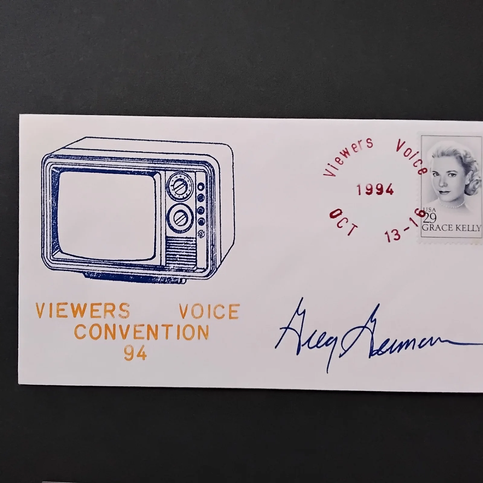 Greg Germann SIGNED Envelope Photo Movie TV Actor Ally McBeal Grey's Anatomy, image 3
