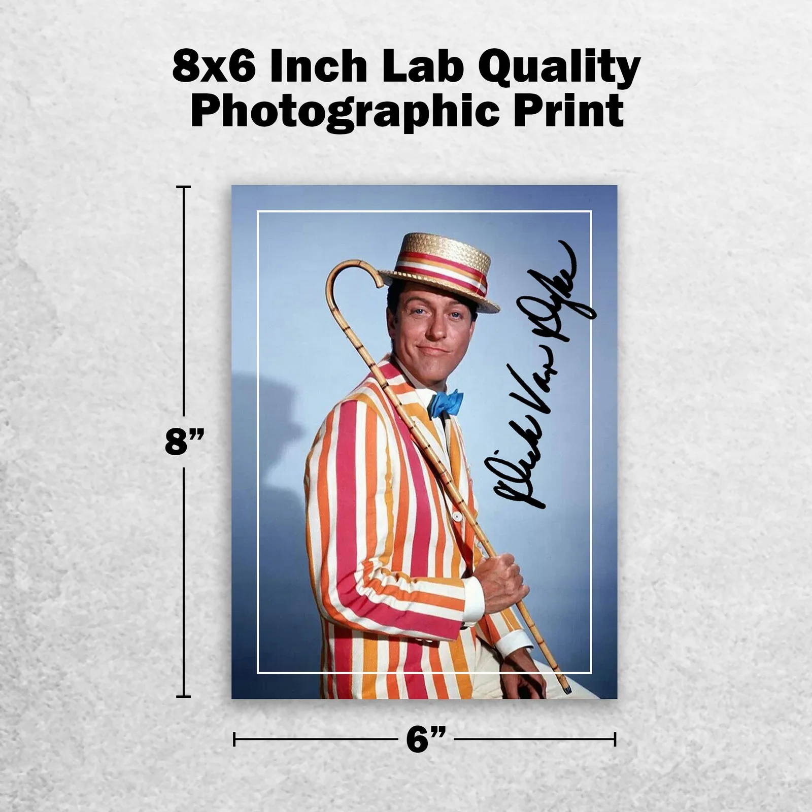 Dick Van Dyke Signed Memorabilia 8x6 Pre Printed Autograph Photo Memorabilia, изображение 2