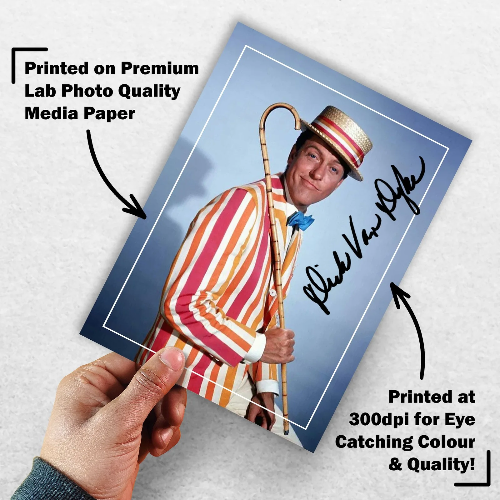 Dick Van Dyke Signed Memorabilia 8x6 Pre Printed Autograph Photo Memorabilia, изображение 3