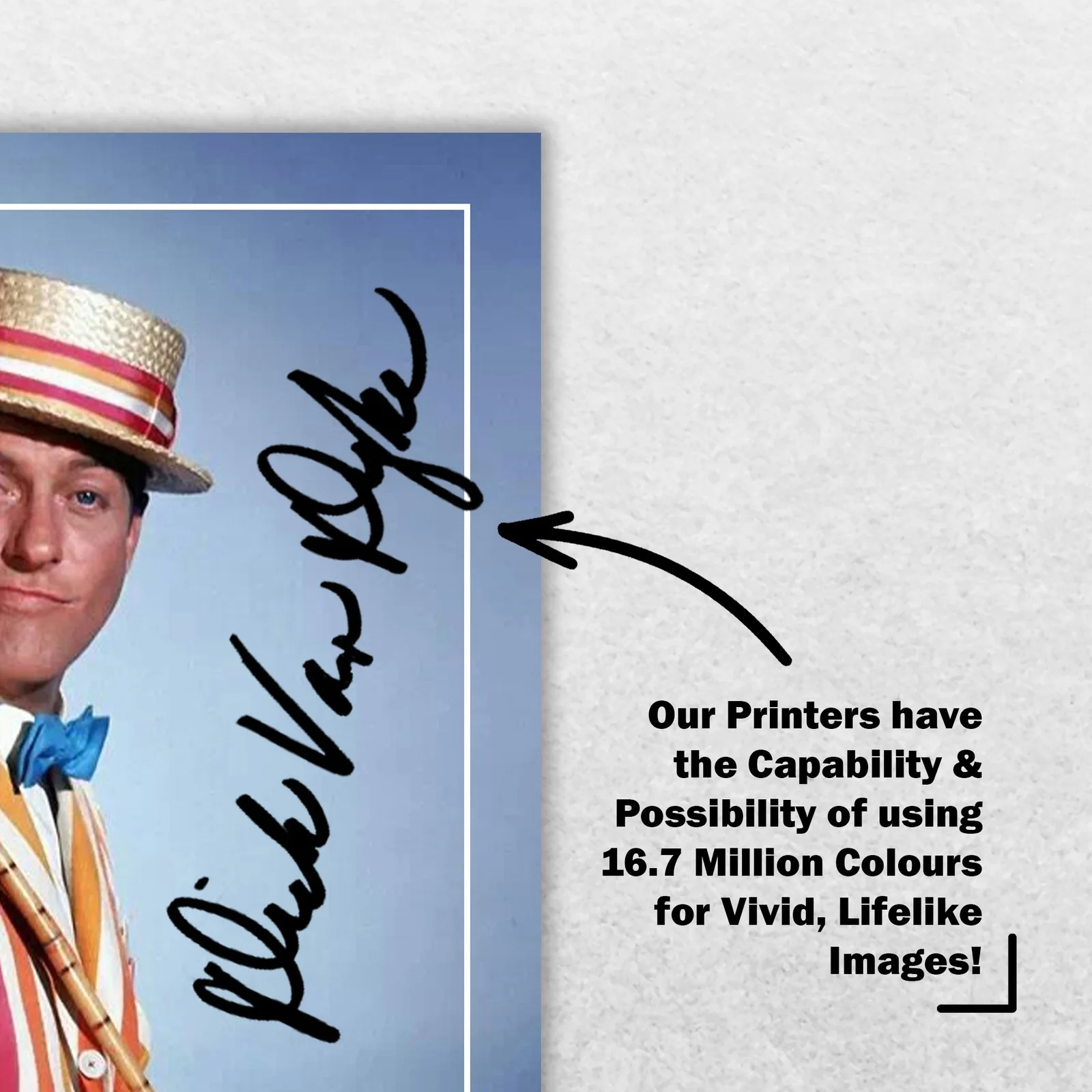 Dick Van Dyke Signed Memorabilia 8x6 Pre Printed Autograph Photo Memorabilia, изображение 5