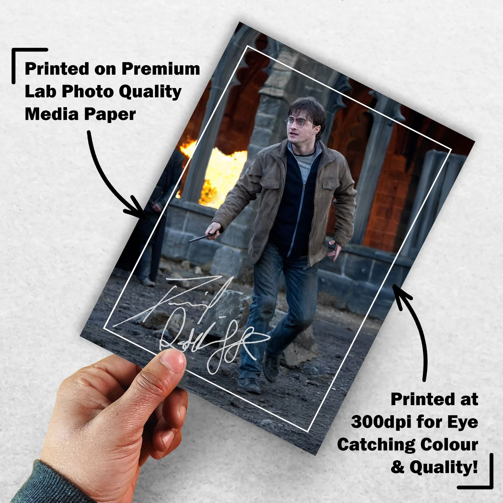 Daniel Radcliffe Signed Memorabilia 8x6 Pre Printed Autograph Photo Memorabilia, image 3