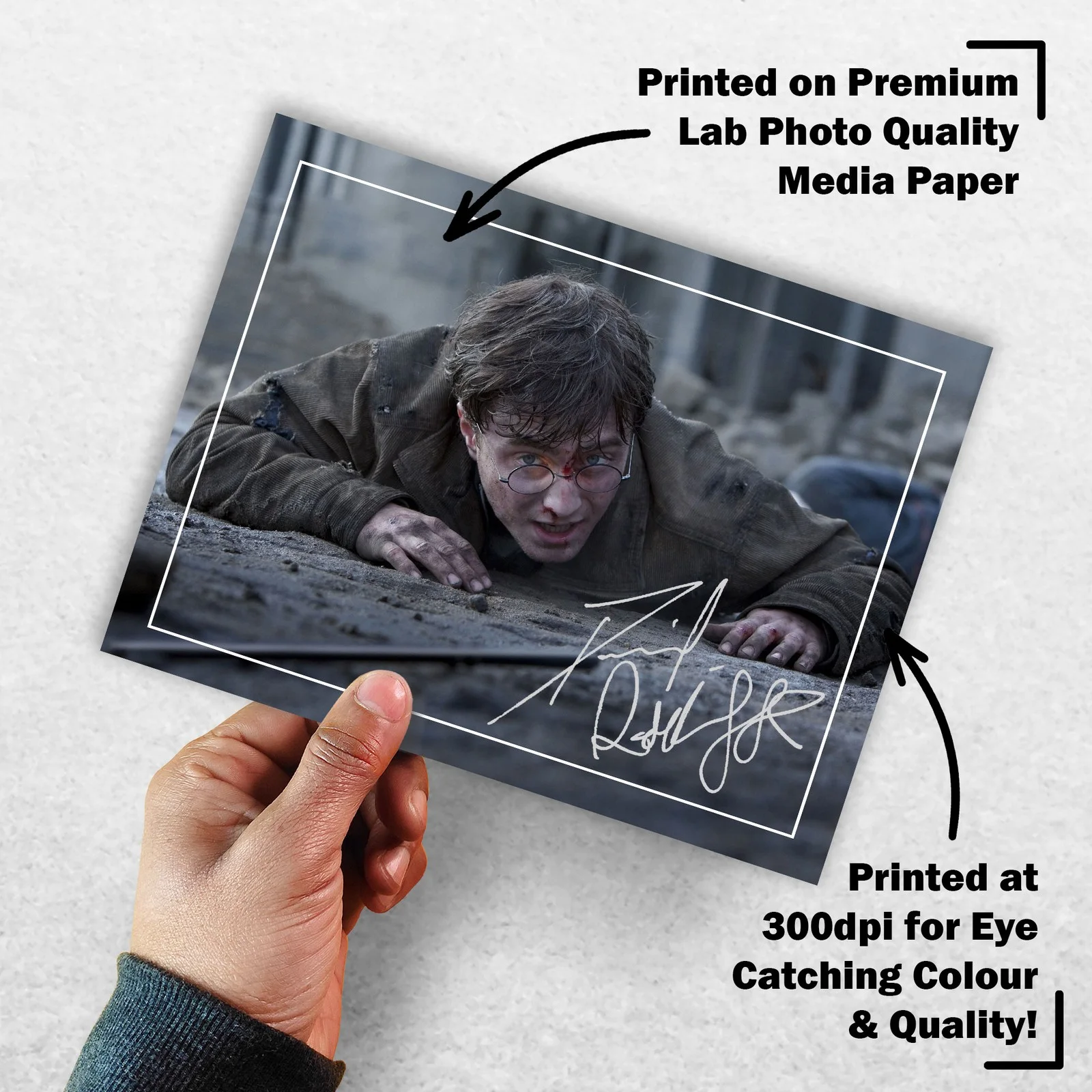 Daniel Radcliffe Signed Memorabilia 8x6 Pre Printed Autograph Photo Memorabilia, изображение 3