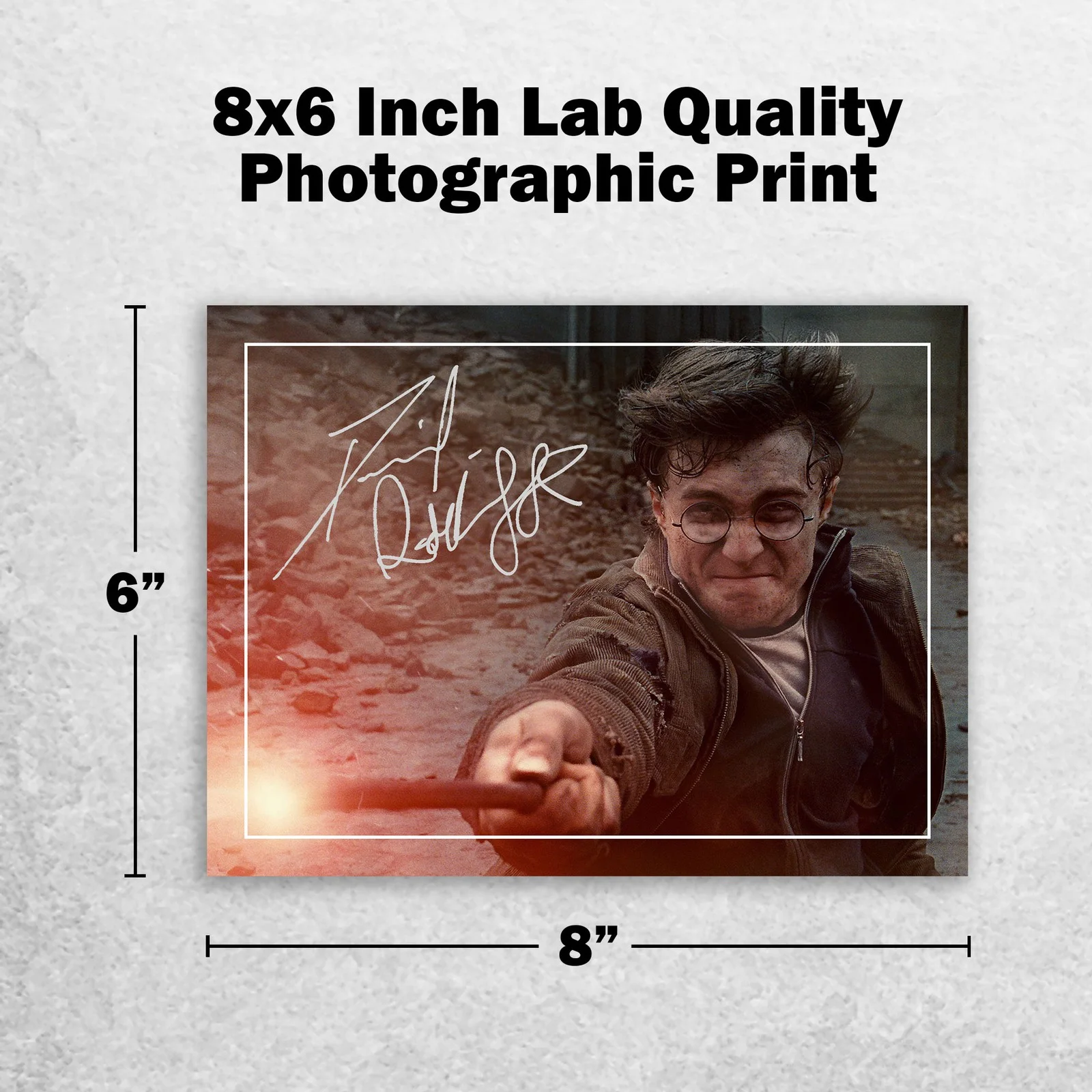 Daniel Radcliffe 8x6 Photo Signed Memorabilia 8x6 Pre Printed Autograph Photo, image 2