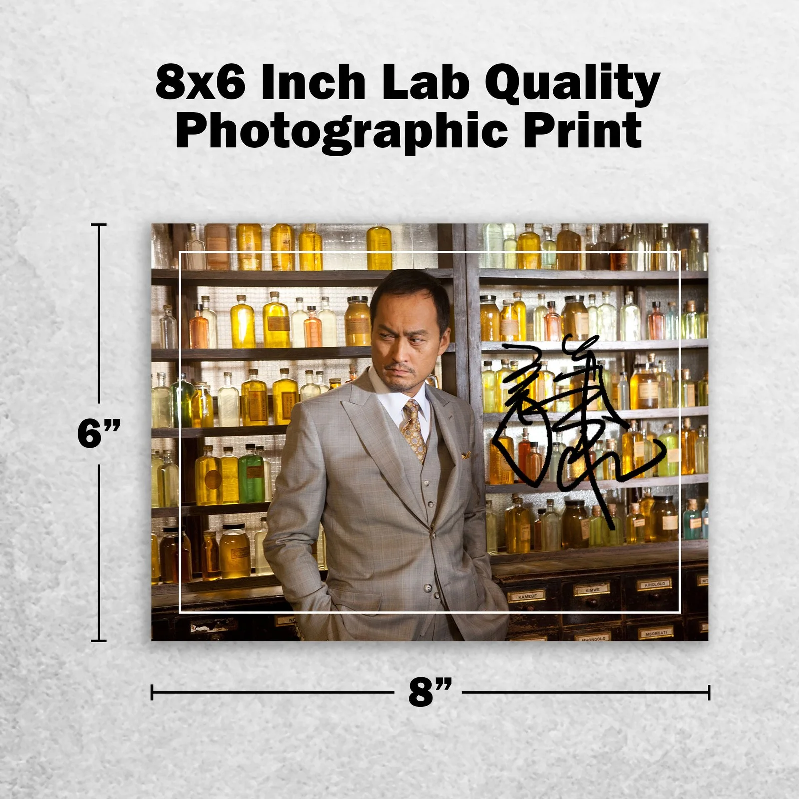 Ken Watanabe Signed Memorabilia 8x6 Pre Printed Autograph Photo Memorabilia, изображение 2