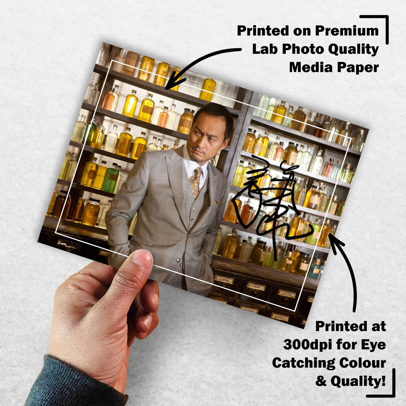 Ken Watanabe Signed Memorabilia 8x6 Pre Printed Autograph Photo Memorabilia, изображение 3
