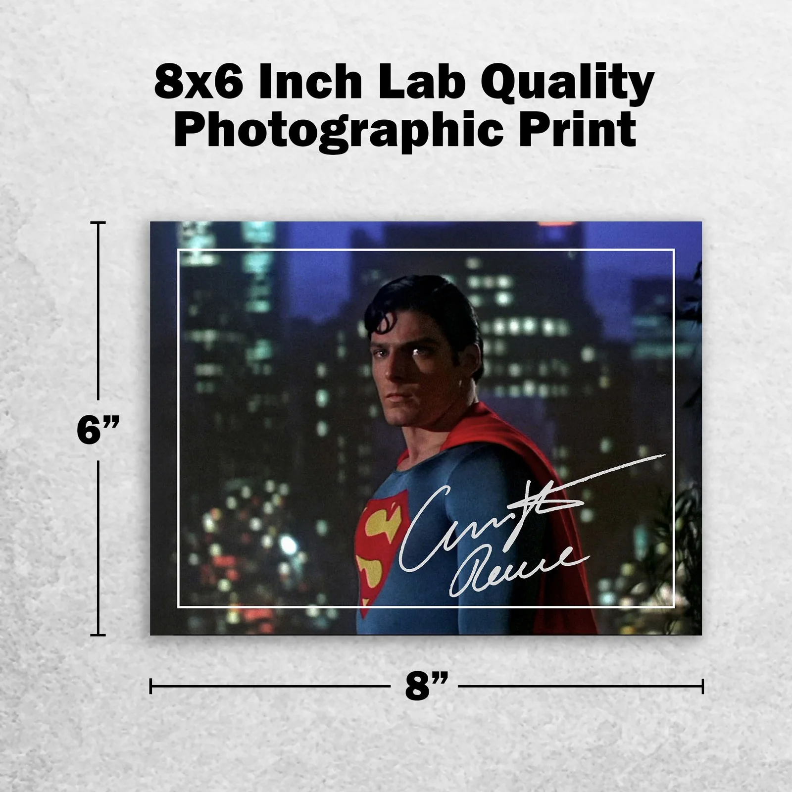 Christopher Reeve Signed Memorabilia 8x6 Pre Printed Autograph Photo Memorabilia, image 2