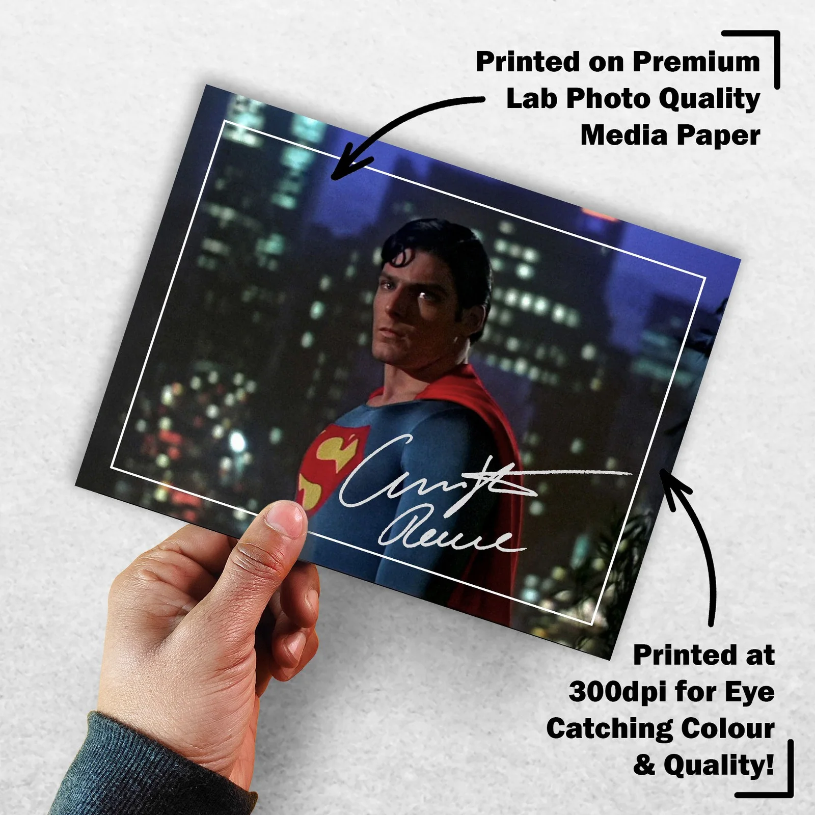 Christopher Reeve Signed Memorabilia 8x6 Pre Printed Autograph Photo Memorabilia, image 3