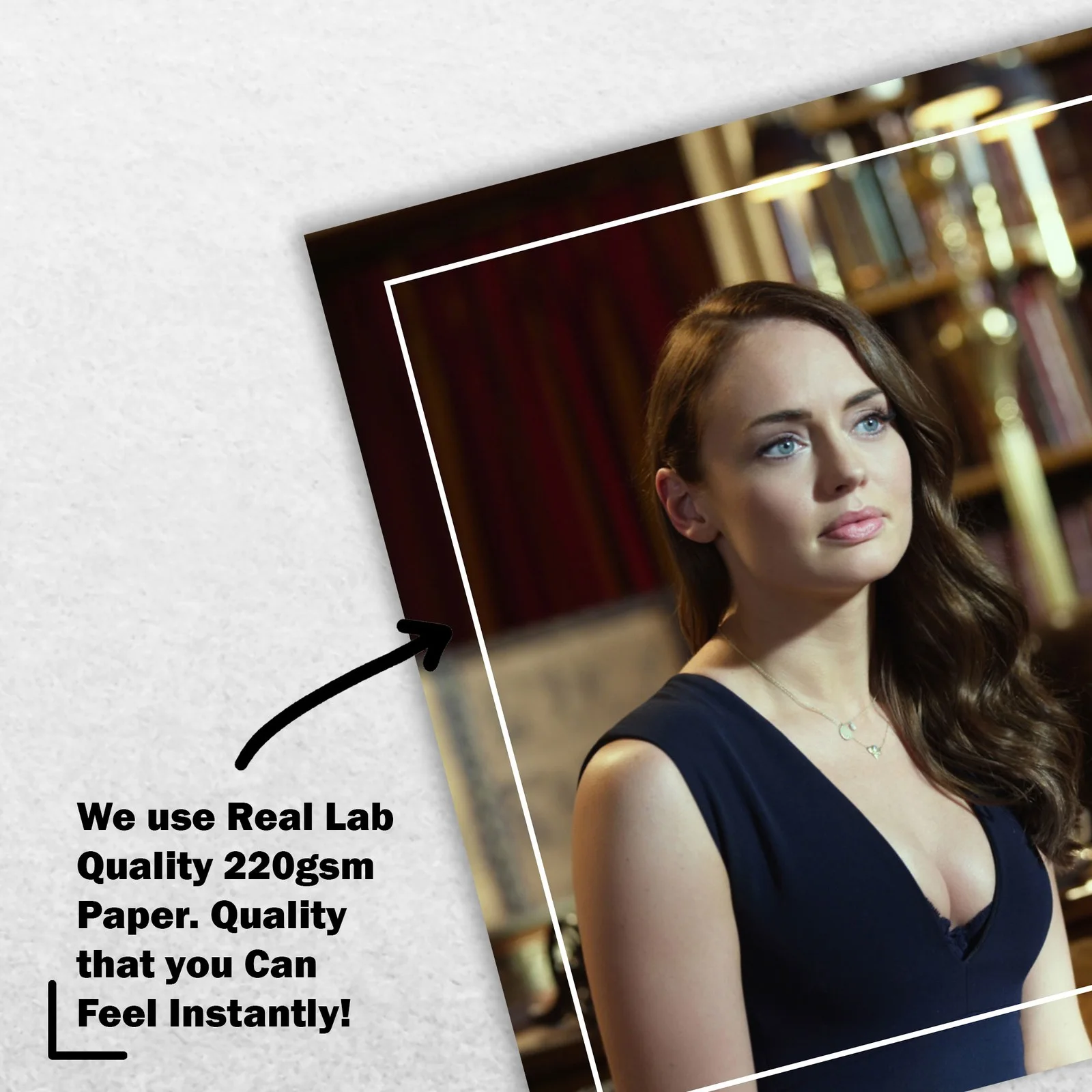 Laura Haddock 8x6 Photo Signed Memorabilia 8x6 Pre Printed Autograph Photo, image 4