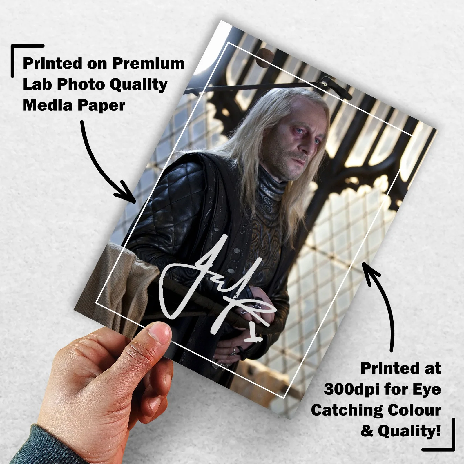 Jason Isaacs 8x6 Photo Signed Memorabilia 8x6 Pre Printed Autograph Photo, изображение 3