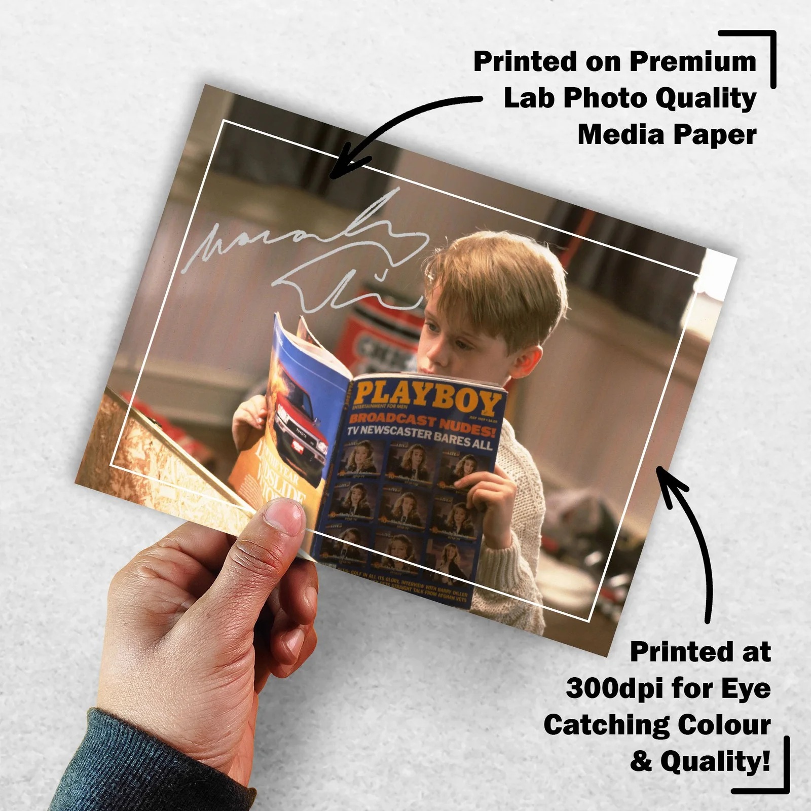 Macaulay Culkin Signed Memorabilia 8x6 Pre Printed Autograph Photo Memorabilia, изображение 3