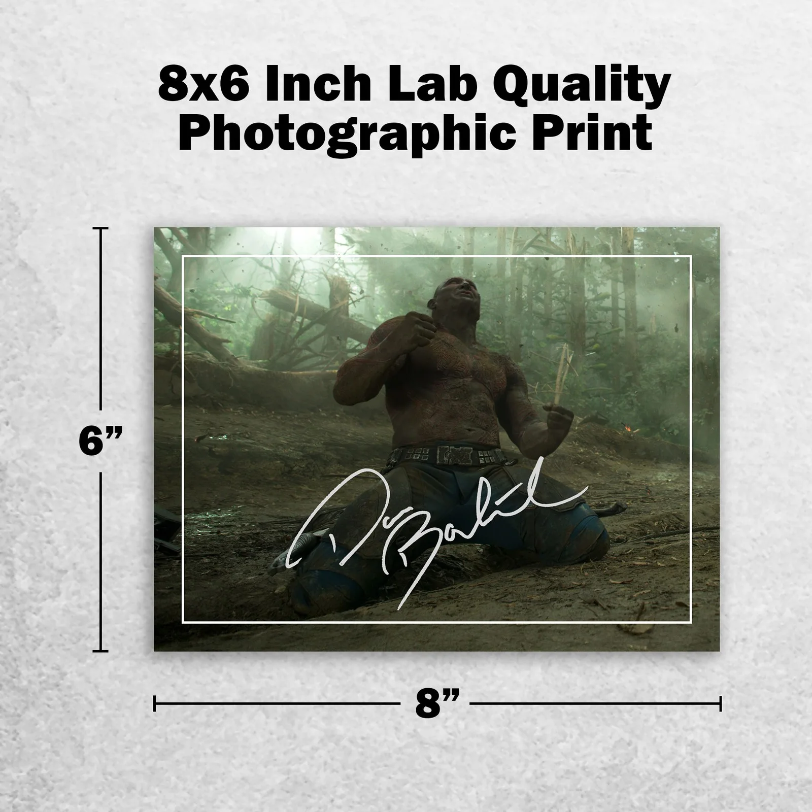 Dave Bautista 8x6 Photo Signed Memorabilia 8x6 Pre Printed Autograph Photo, изображение 2