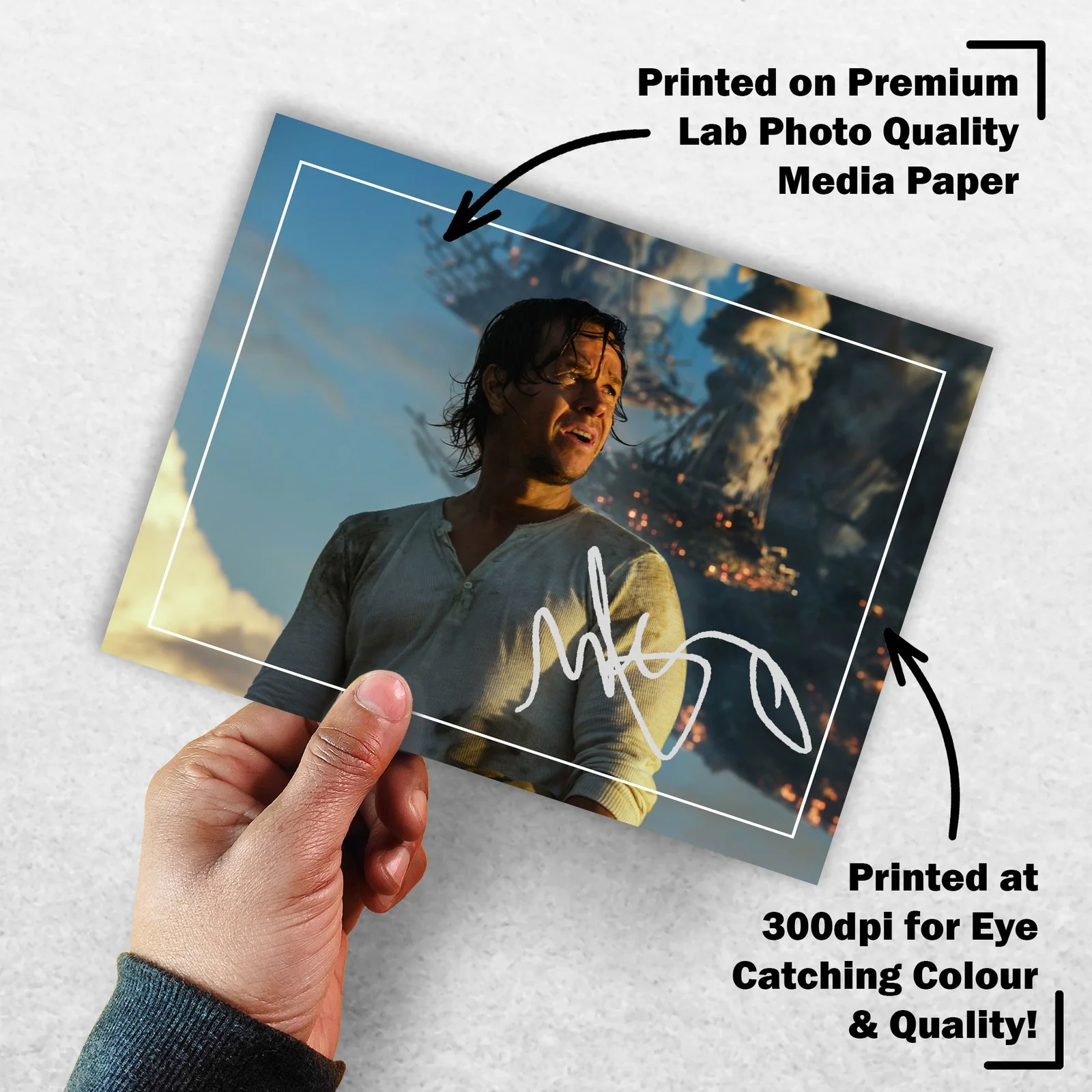 Mark Wahlberg 8x6 Photo Signed Memorabilia 8x6 Pre Printed Autograph Photo, изображение 3