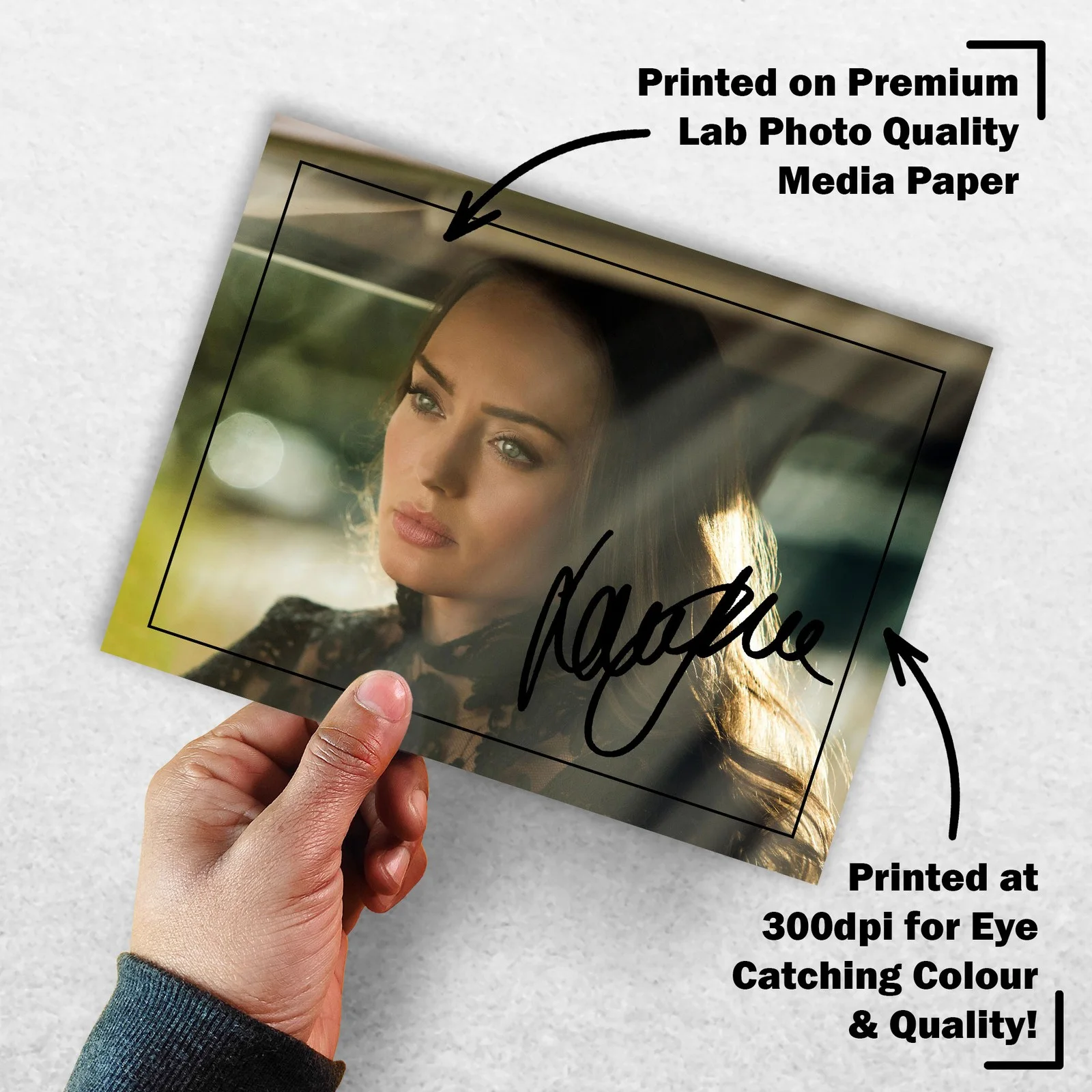 Laura Haddock Signed Memorabilia 8x6 Pre Printed Autograph Photo Memorabilia, изображение 3