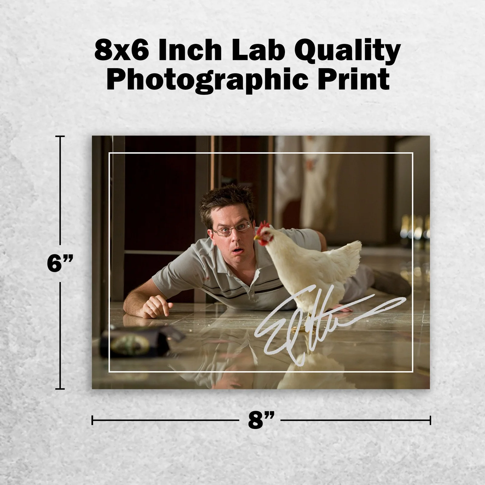 Ed Helms 8x6 Photo Signed Memorabilia 8x6 Pre Printed Autograph Photo, image 2