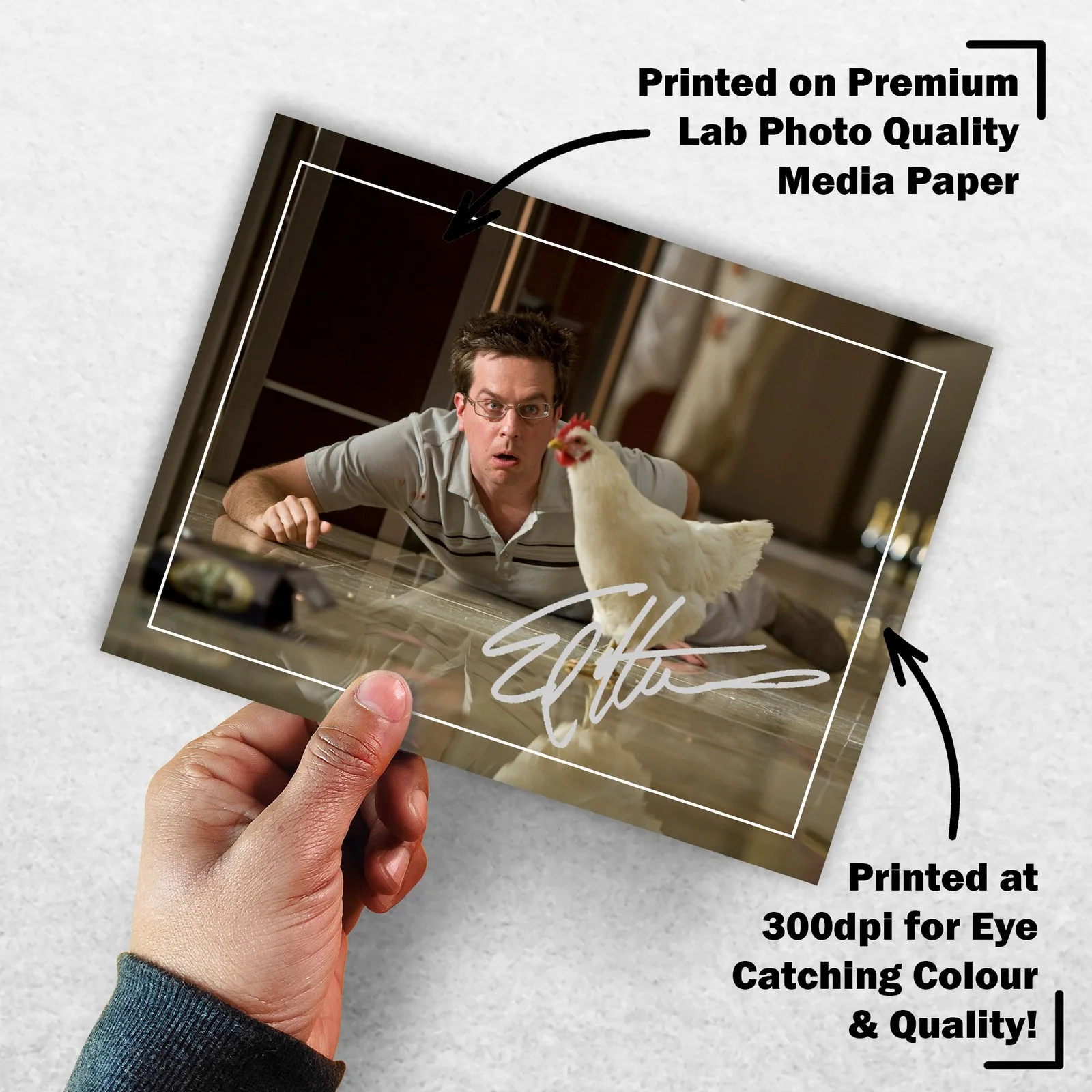 Ed Helms 8x6 Photo Signed Memorabilia 8x6 Pre Printed Autograph Photo, image 3