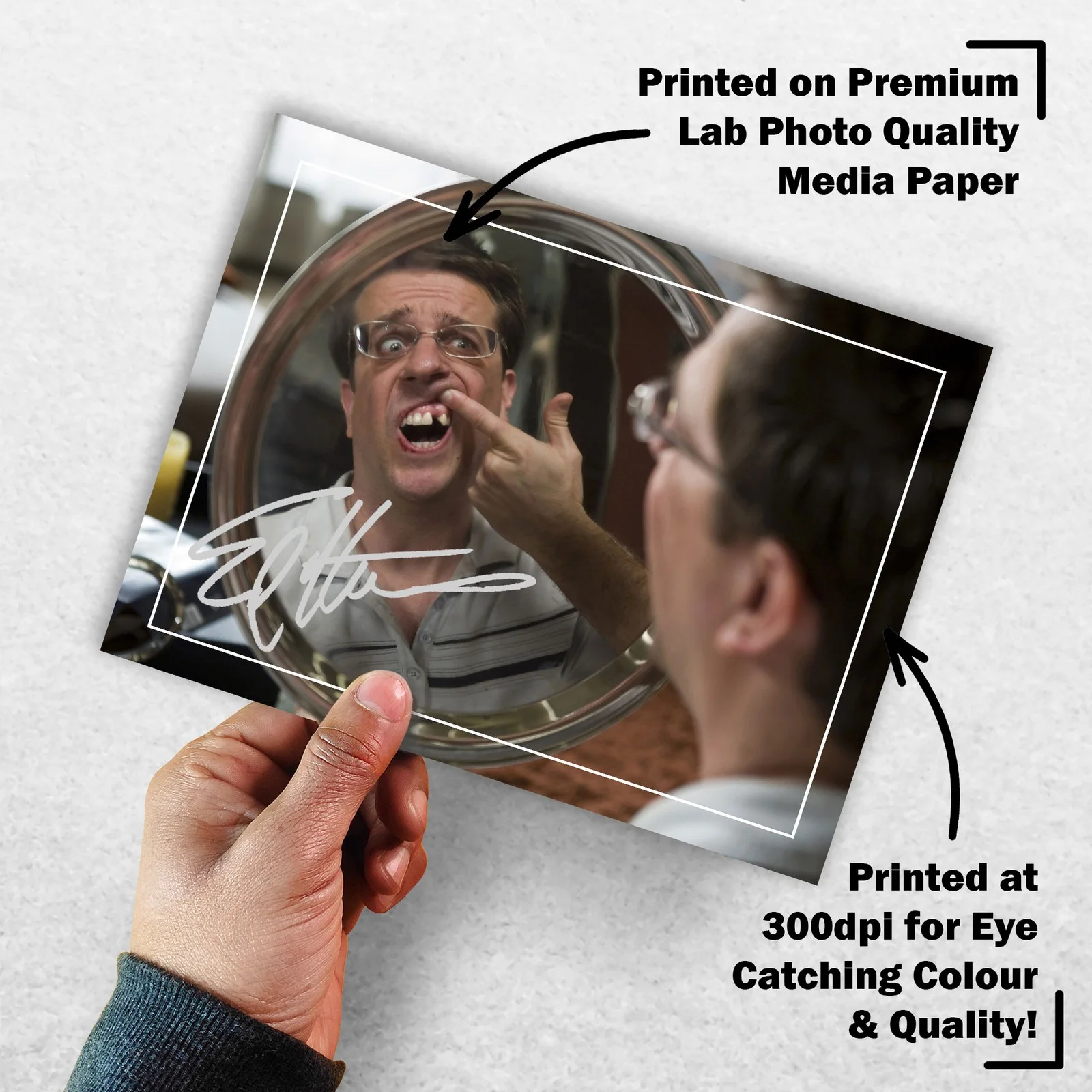 Ed Helms 8x6 Photo Signed Memorabilia 8x6 Pre Printed Autograph Photo, image 3