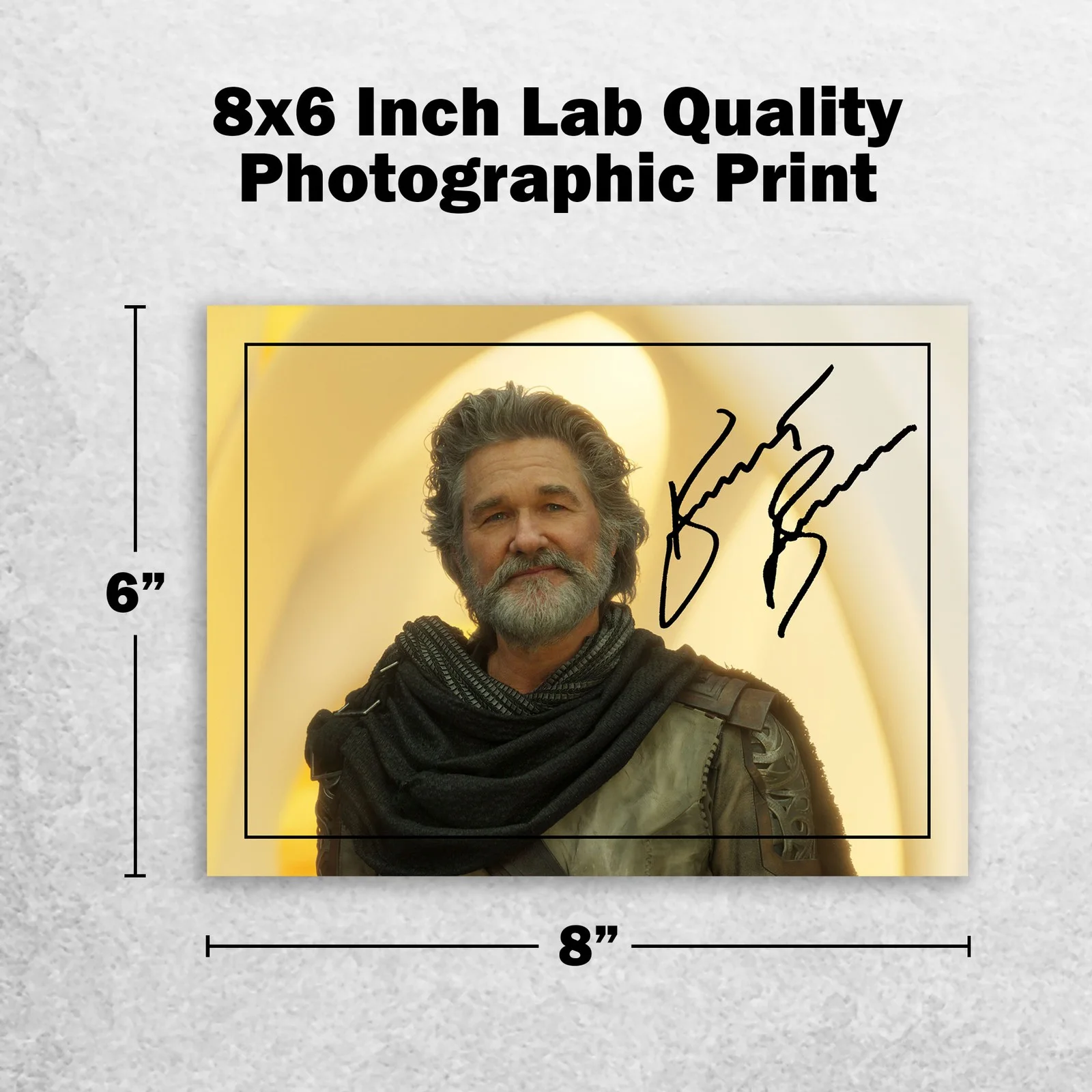 Kurt Russell Signed Memorabilia 8x6 Pre Printed Autograph Photo Memorabilia, изображение 2