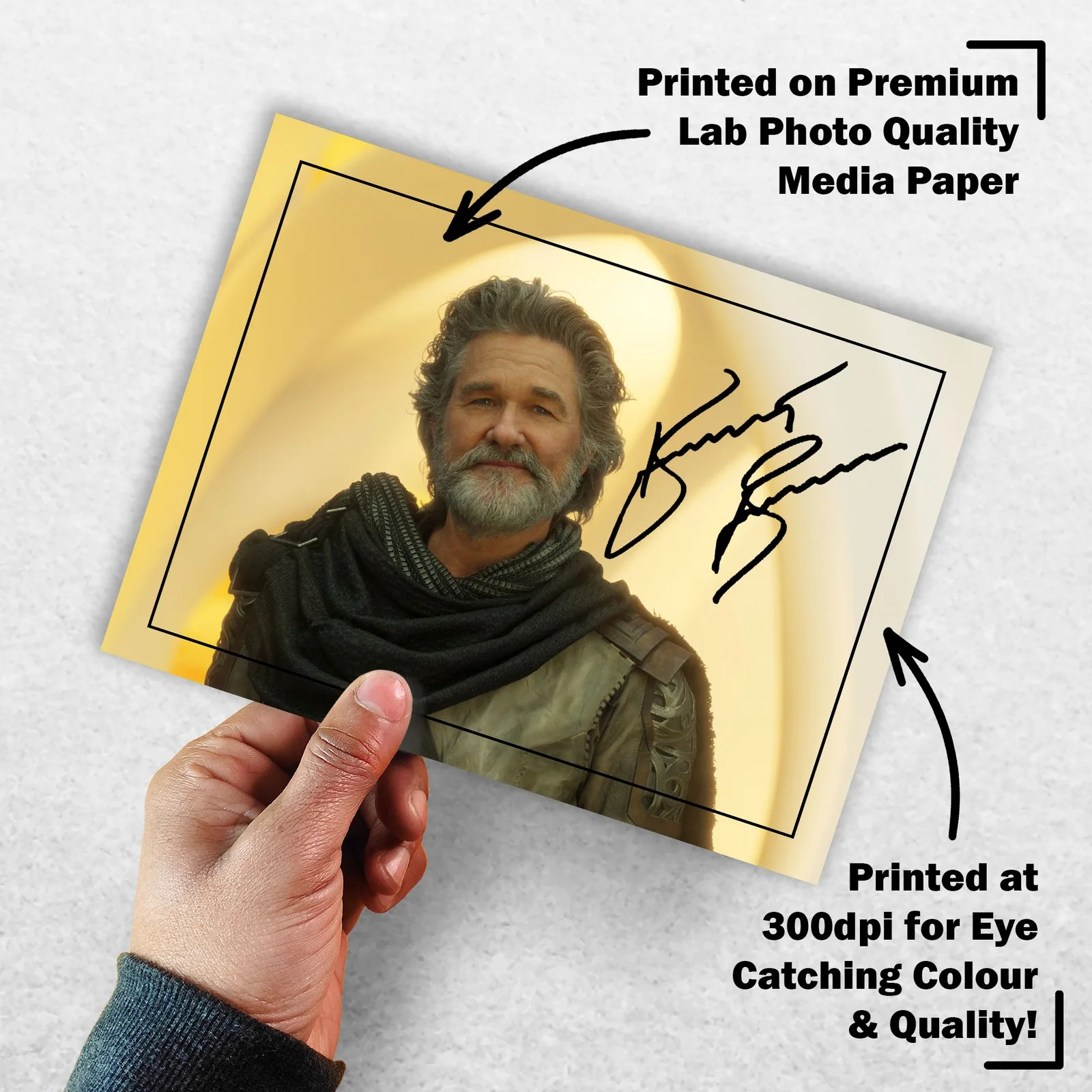 Kurt Russell Signed Memorabilia 8x6 Pre Printed Autograph Photo Memorabilia, изображение 3