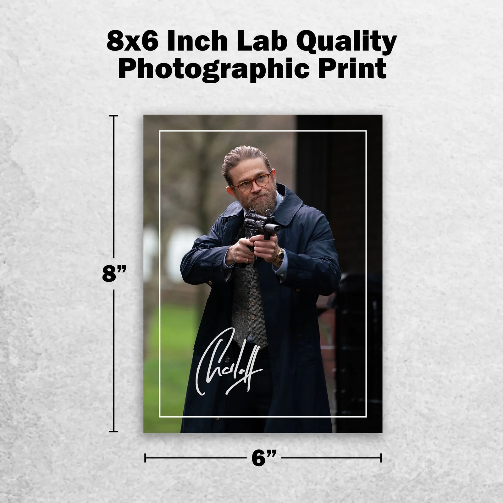 Charlie Hunnam Signed Memorabilia 8x6 Pre Printed Autograph Photo Memorabilia, изображение 2