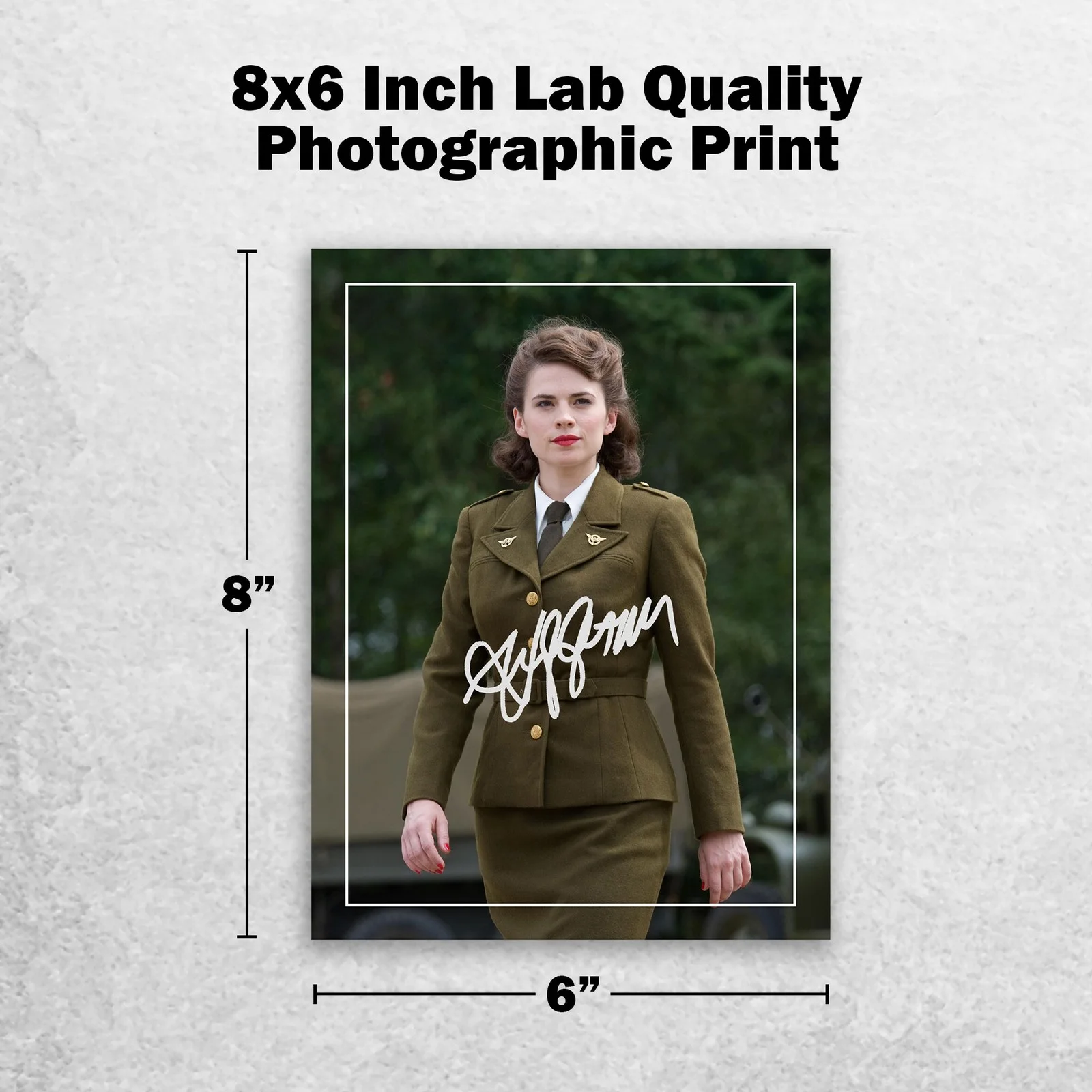 Hayley Atwell 8x6 Photo Signed Memorabilia 8x6 Pre Printed Autograph Photo, изображение 2