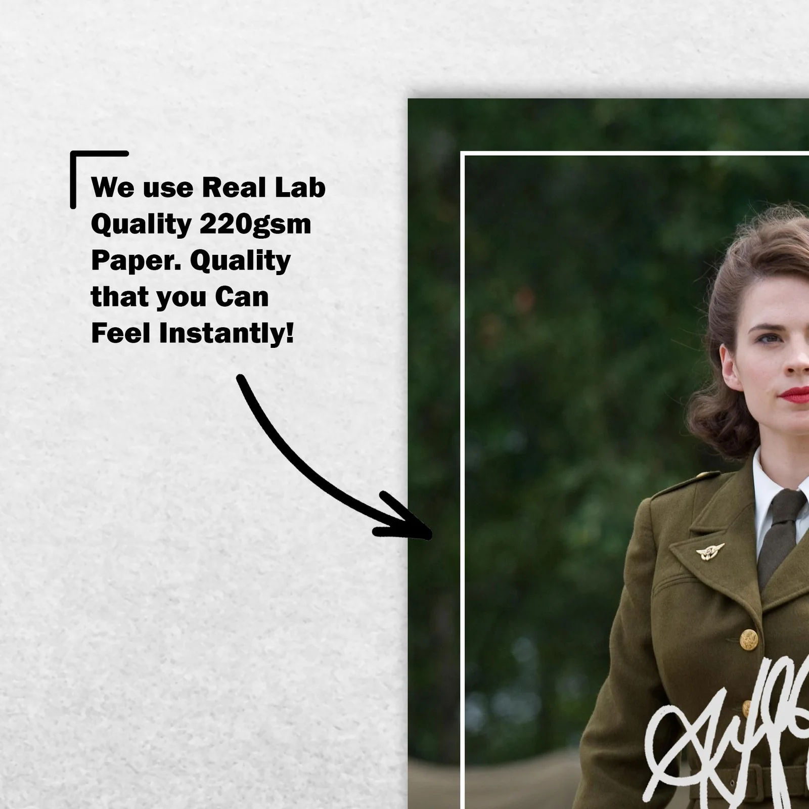 Hayley Atwell 8x6 Photo Signed Memorabilia 8x6 Pre Printed Autograph Photo, изображение 4