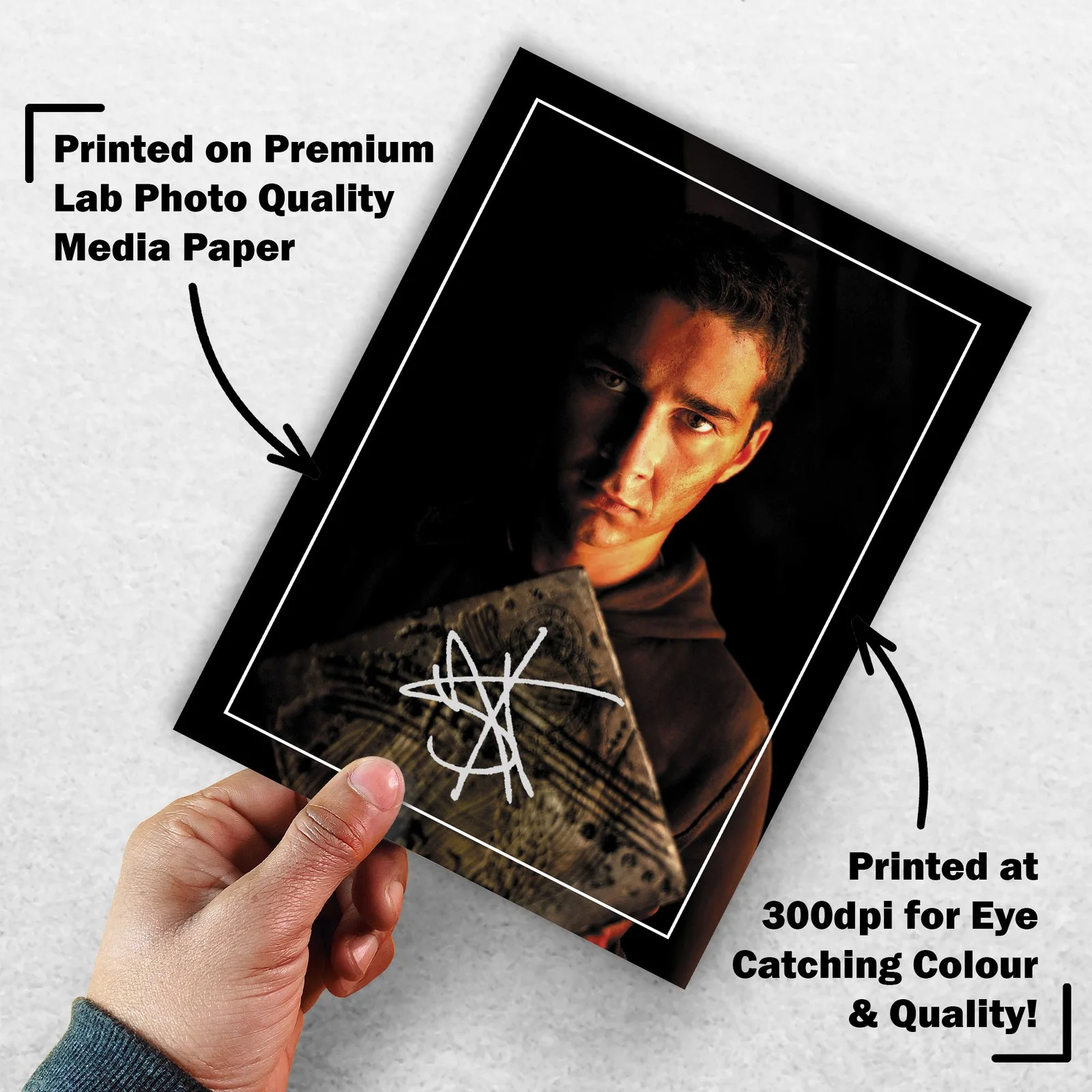 Shia LaBeouf 8x6 Photo Signed Memorabilia 8x6 Pre Printed Autograph Photo, изображение 3