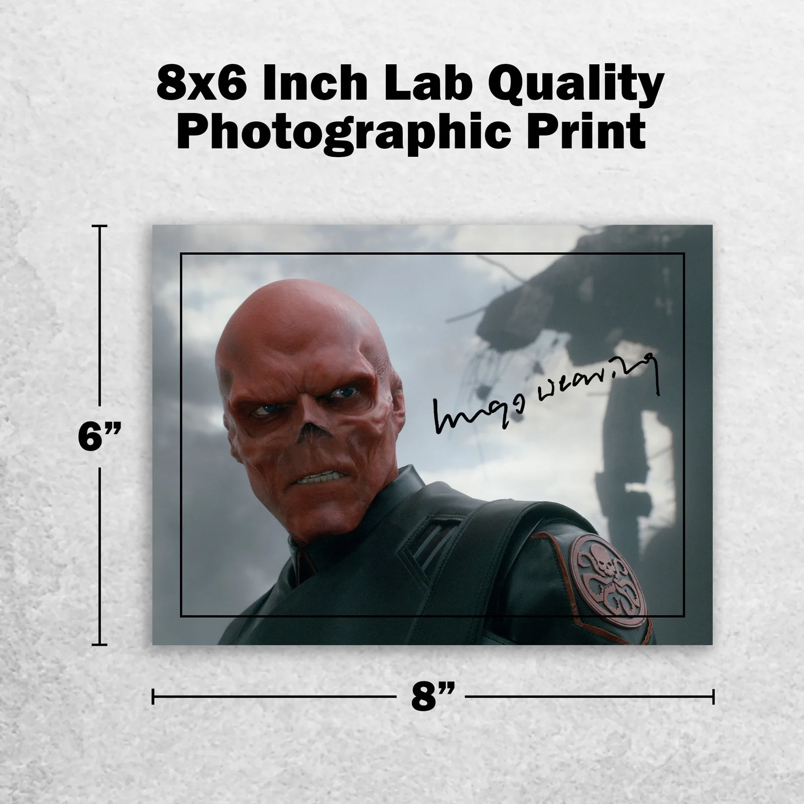 Hugo Weaving 8x6 Photo Signed Memorabilia 8x6 Pre Printed Autograph Photo, изображение 2