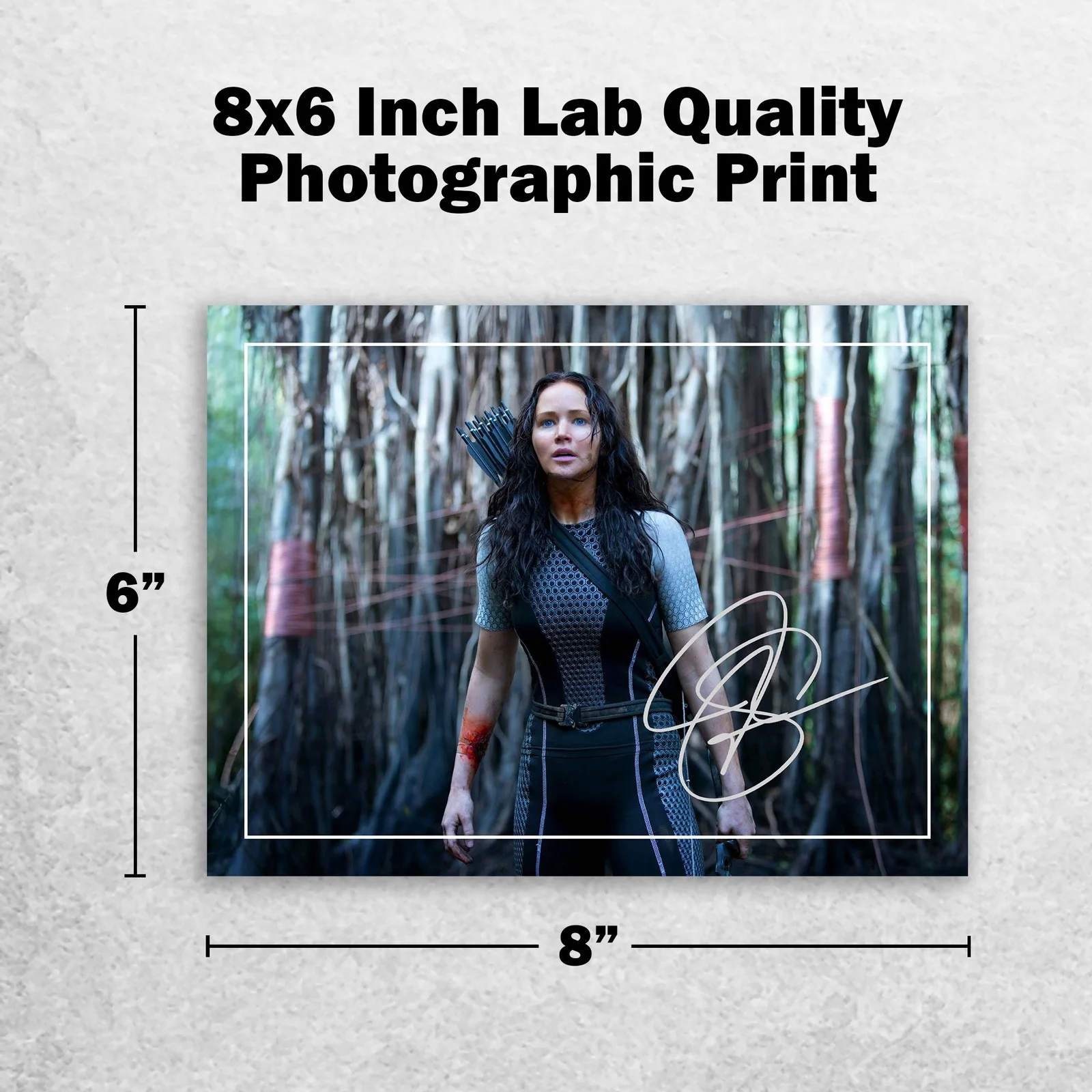 Jennifer Lawrence 8x6 Photo Signed Memorabilia 8x6 Pre Printed Autograph Photo, изображение 2