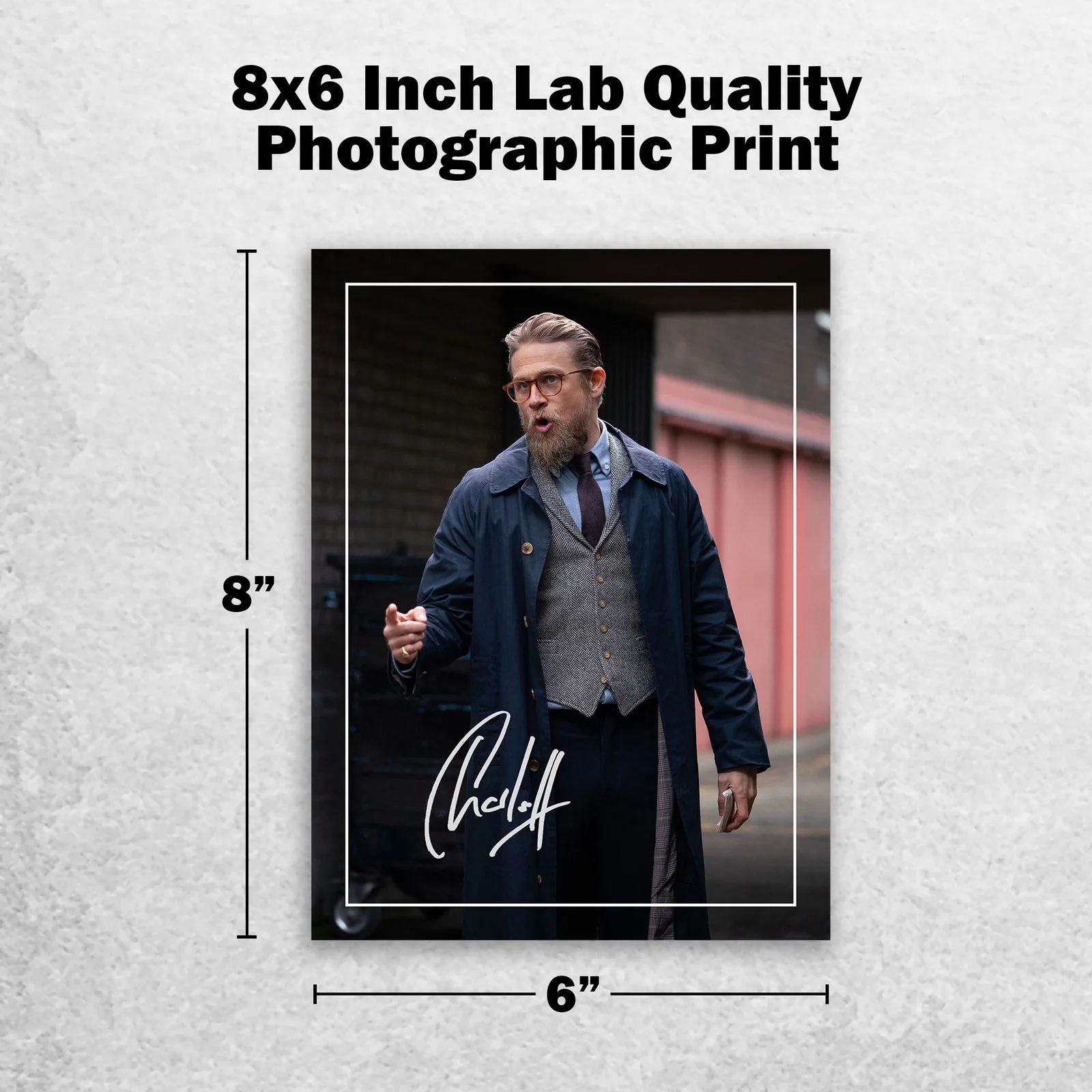 Charlie Hunnam Signed Memorabilia 8x6 Pre Printed Autograph Photo Memorabilia, image 2