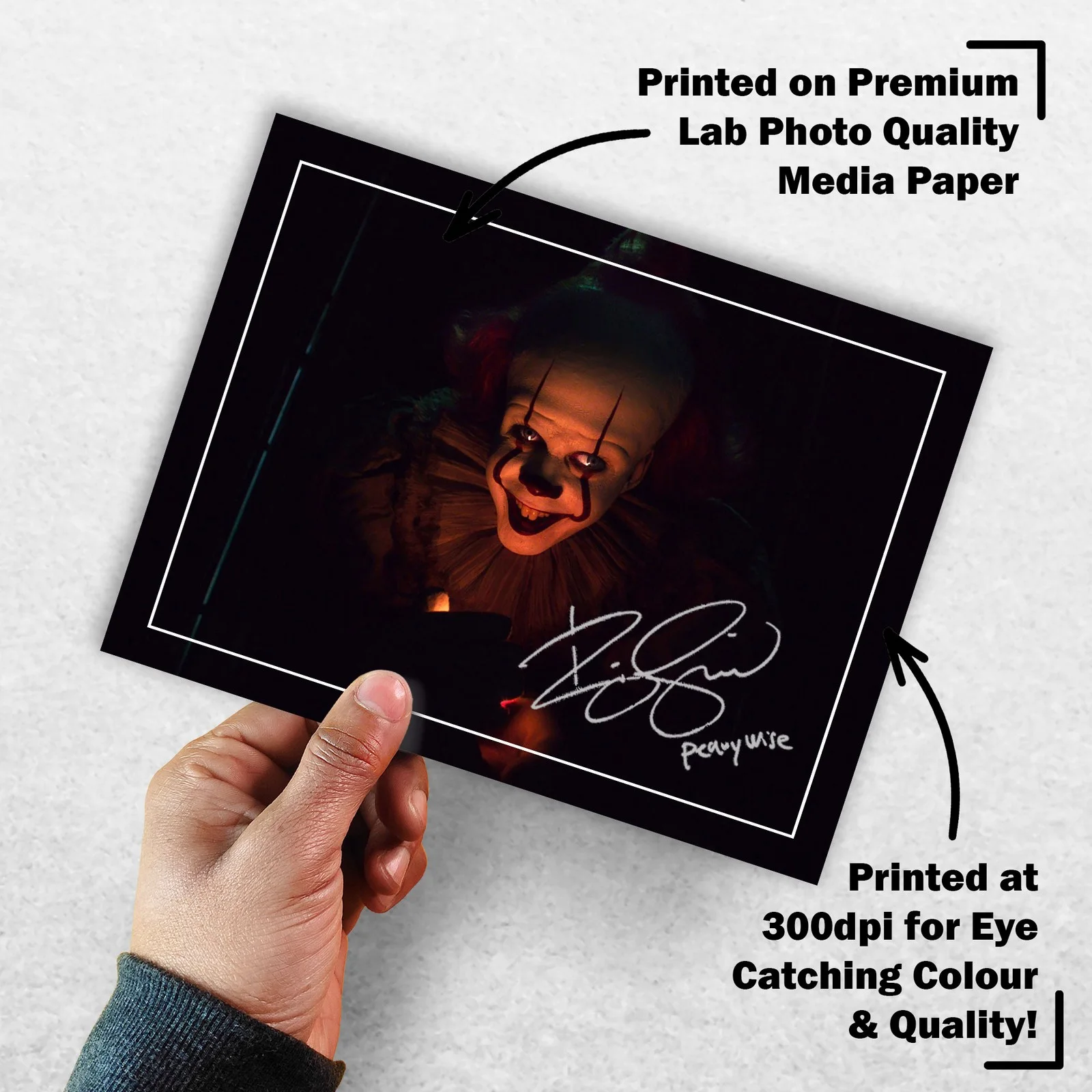 Bill Skarsgård 8x6 Photo Signed Memorabilia 8x6 Pre Printed Autograph Photo, изображение 3