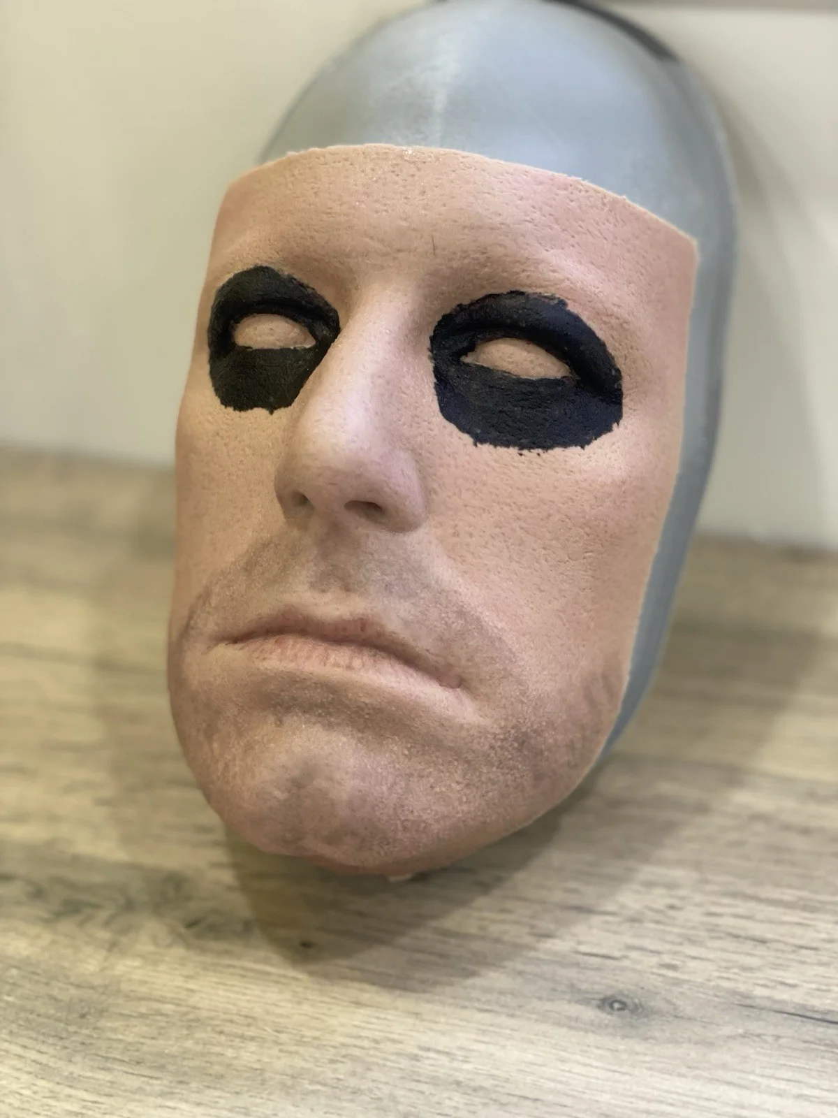 Batman Cowl Ben Affleck Batfleck Silicone Face 1:1 Prop Hyper Real., image 3