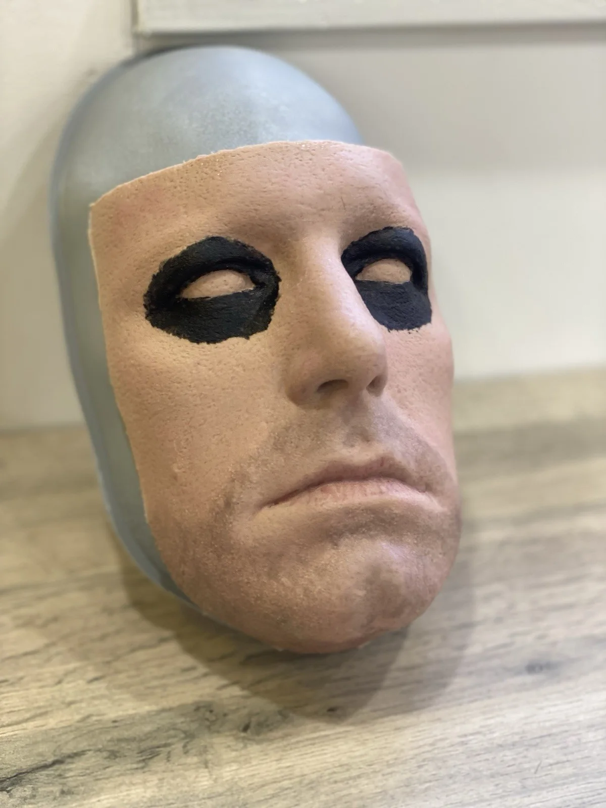 Batman Cowl Ben Affleck Batfleck Silicone Face 1:1 Prop Hyper Real., image 4
