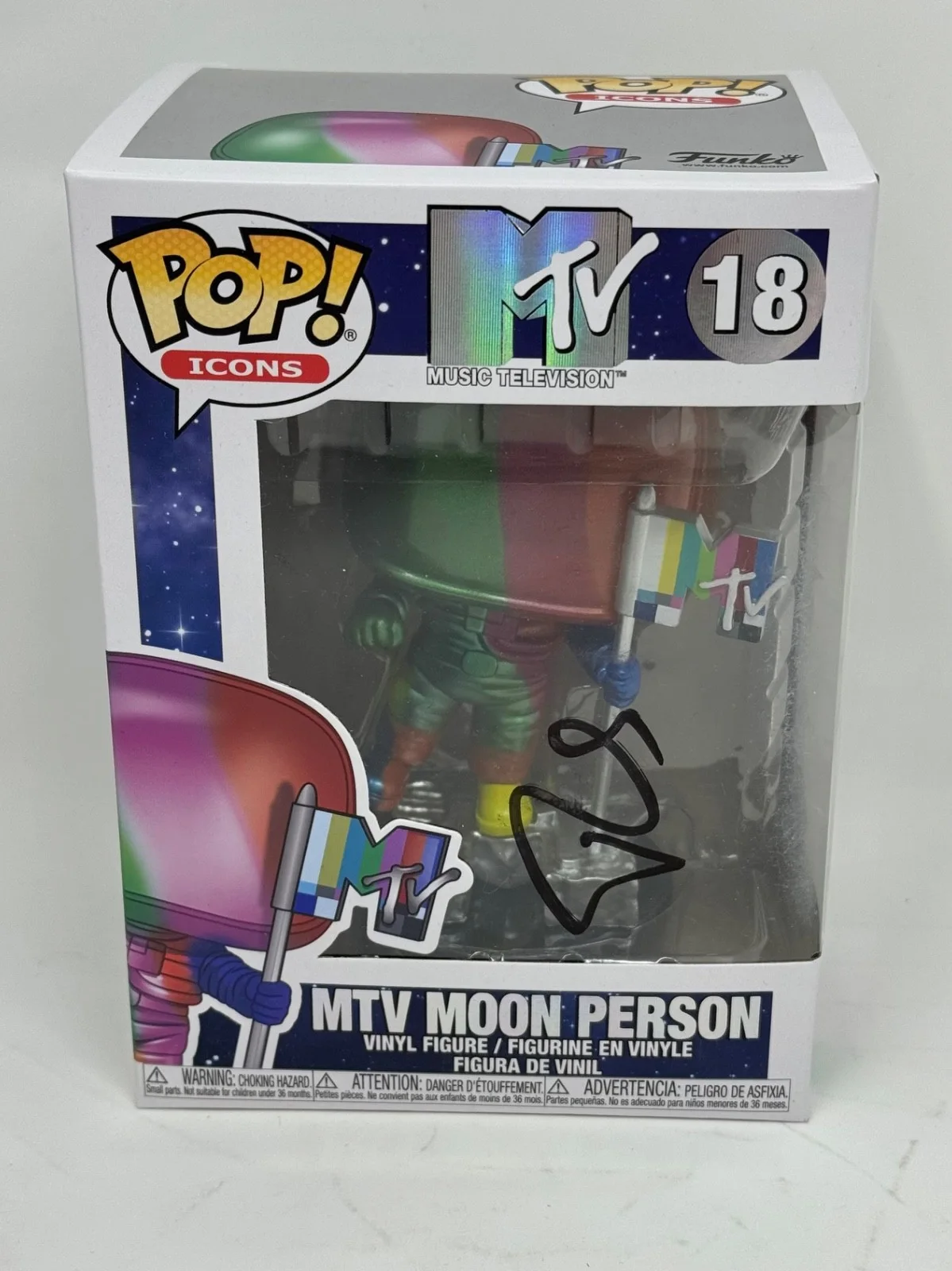 Russell Simmons Signed Autograph MTV Moon Person Funko Pop Def Jam Records ACOA, изображение 2