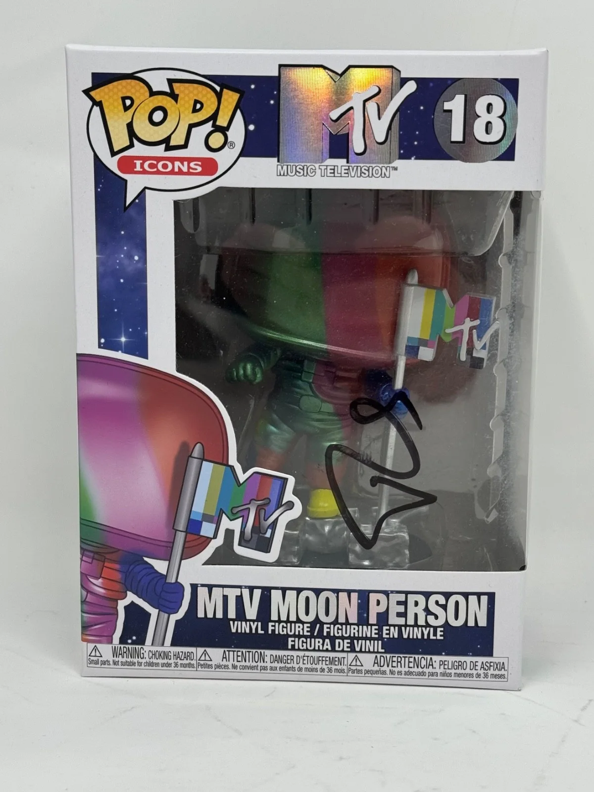 Russell Simmons Signed Autograph MTV Moon Person Funko Pop Def Jam Records ACOA, изображение 3