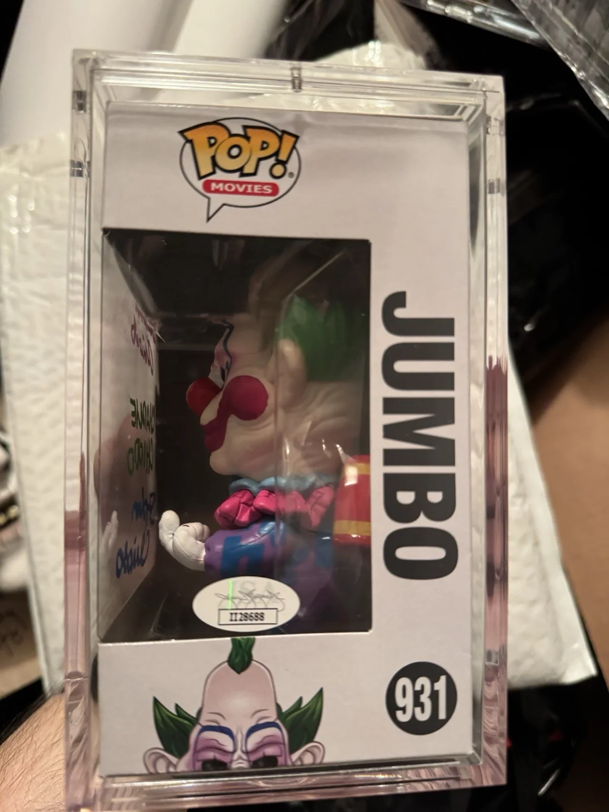 Stephen, Edward, Charles Chiodo — Chiodo Brothers Signed/Autographed Jumbo Funko Pop! #931 Killer Klowns JSA COA, image 2