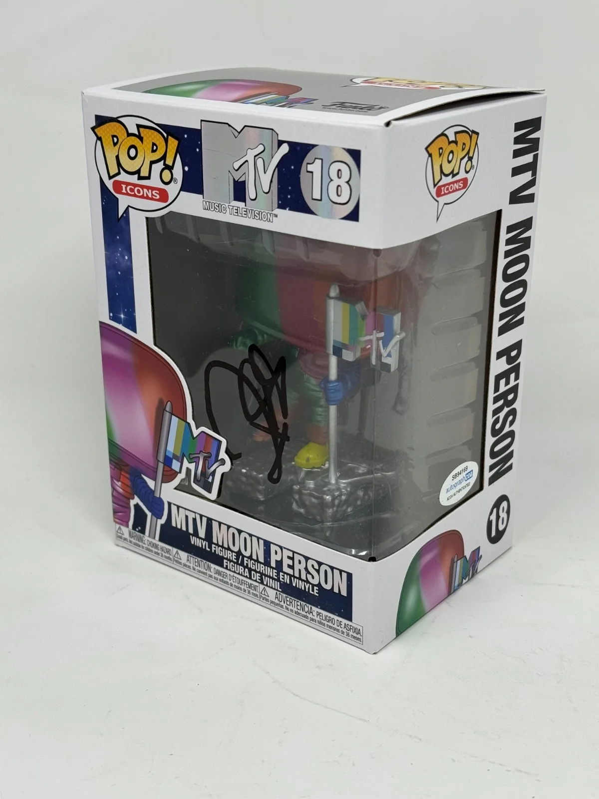 Russell Simmons Signed Autograph MTV Moon Person Funko Pop Def Jam Records ACOA, image 3