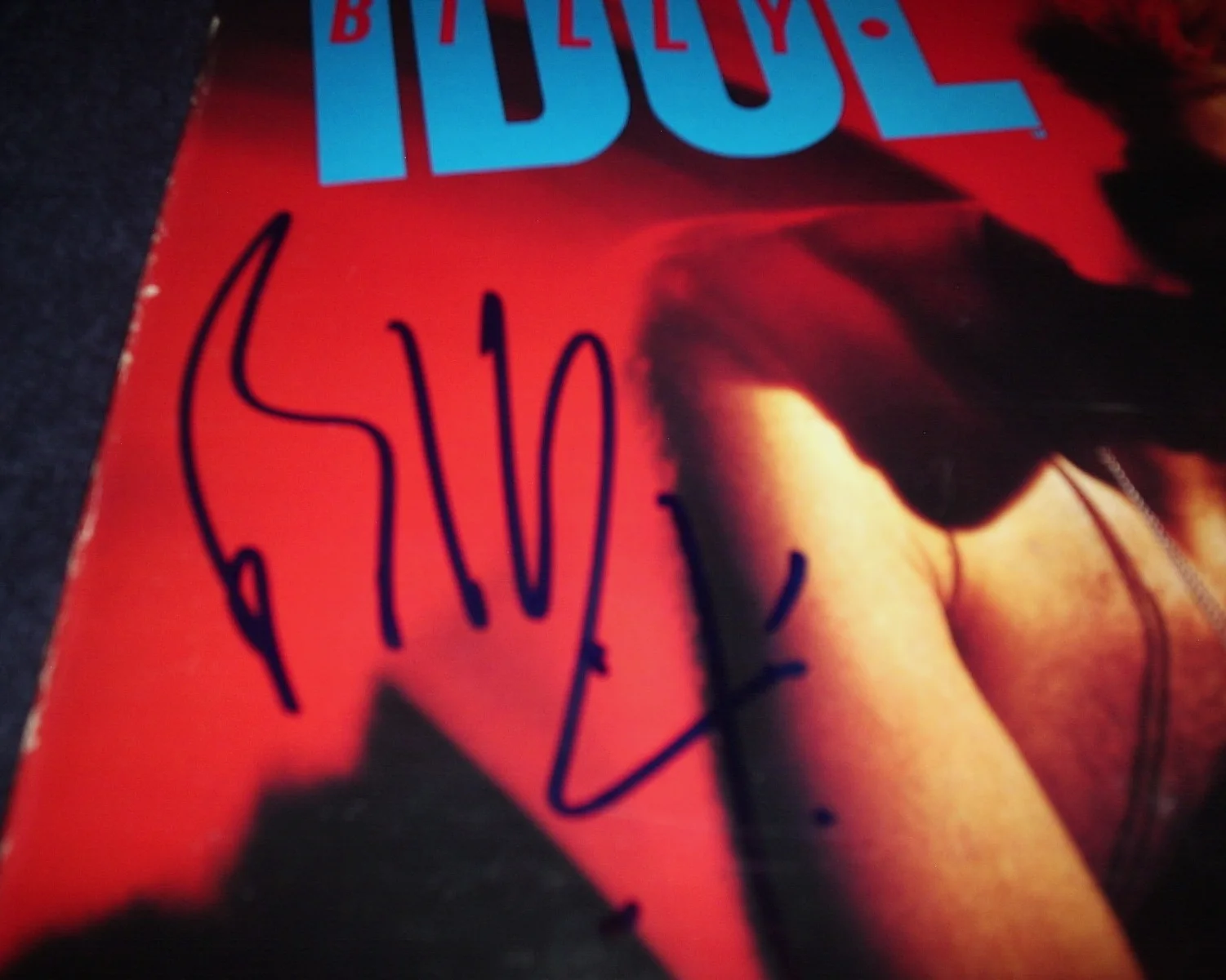 BILLY IDOL SIGNED RECORD "REBEL YELL" ULTRA RARE FIND! MTV LEGEND WOW L@@K PROOF, image 3