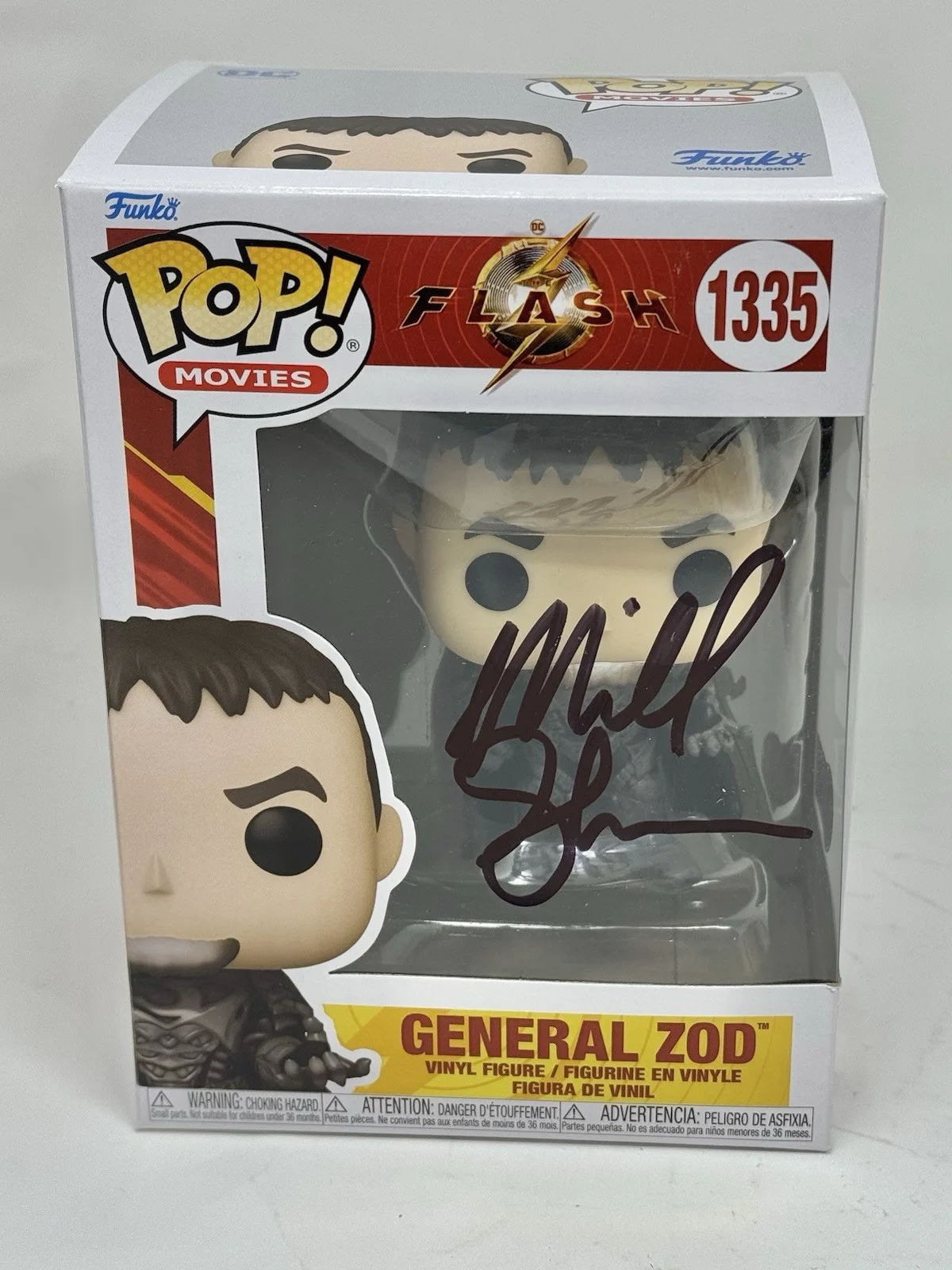 Michael Shannon — Michael Shannon Signed The Flash General Zod Funko Pop 1335 Autograph Beckett, изображение 2
