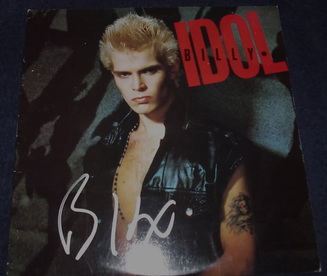 BILLY IDOL SIGNED RECORD "SELF TITLED" ULTRA RARE CANADA IMPORT! WOW L@@K PROOF!, image 2