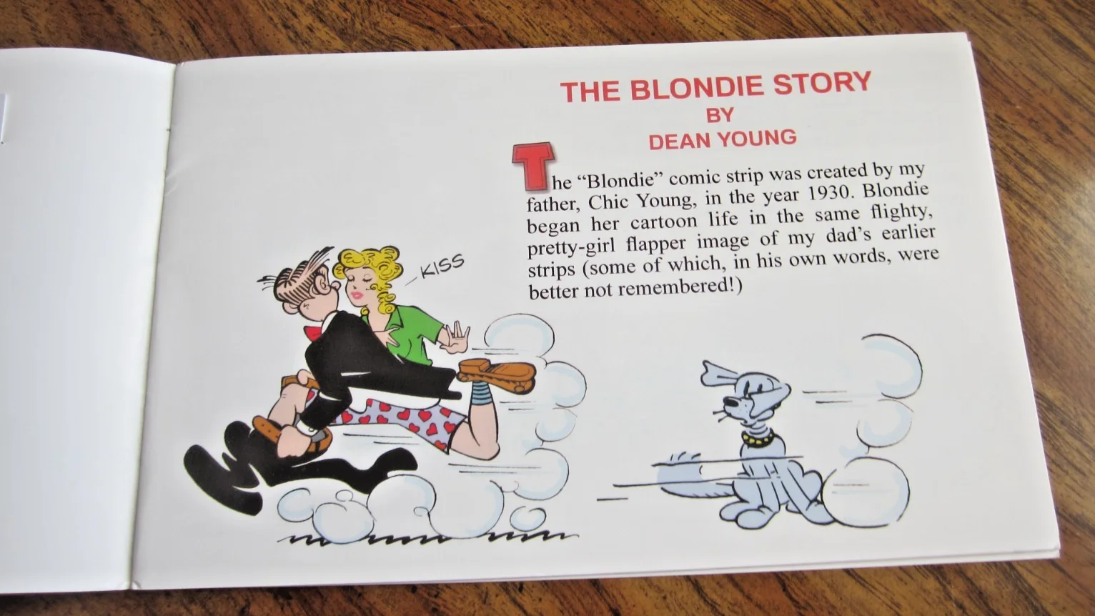 Dean Young — Dean Young Writer Autographed Signed "Blondie" "The Blondie Story" Comic Book, изображение 4