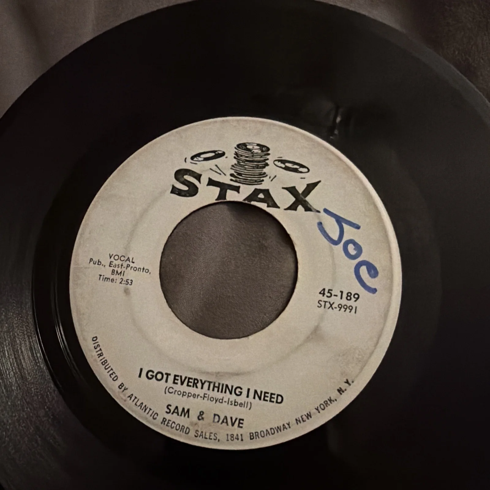 Sam Moore Signed 45 Hold On I’m Comin Stax Sam & Dave Auto, image 3