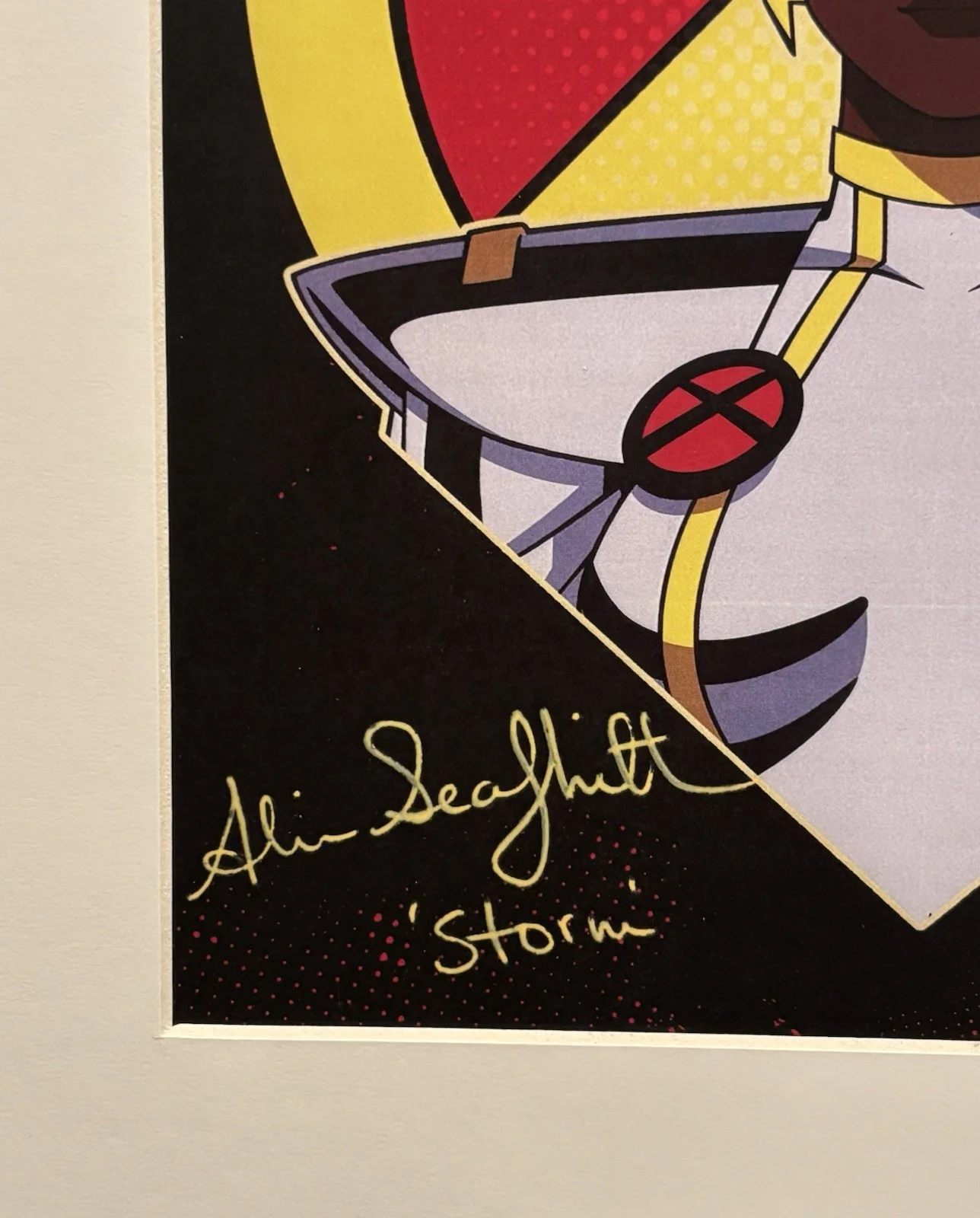 Alison Sealy-Smith — Disney Marvel X-Men '97 Alison Sealy-Smith Autograph Storm Framed Art JSA COA A, изображение 2
