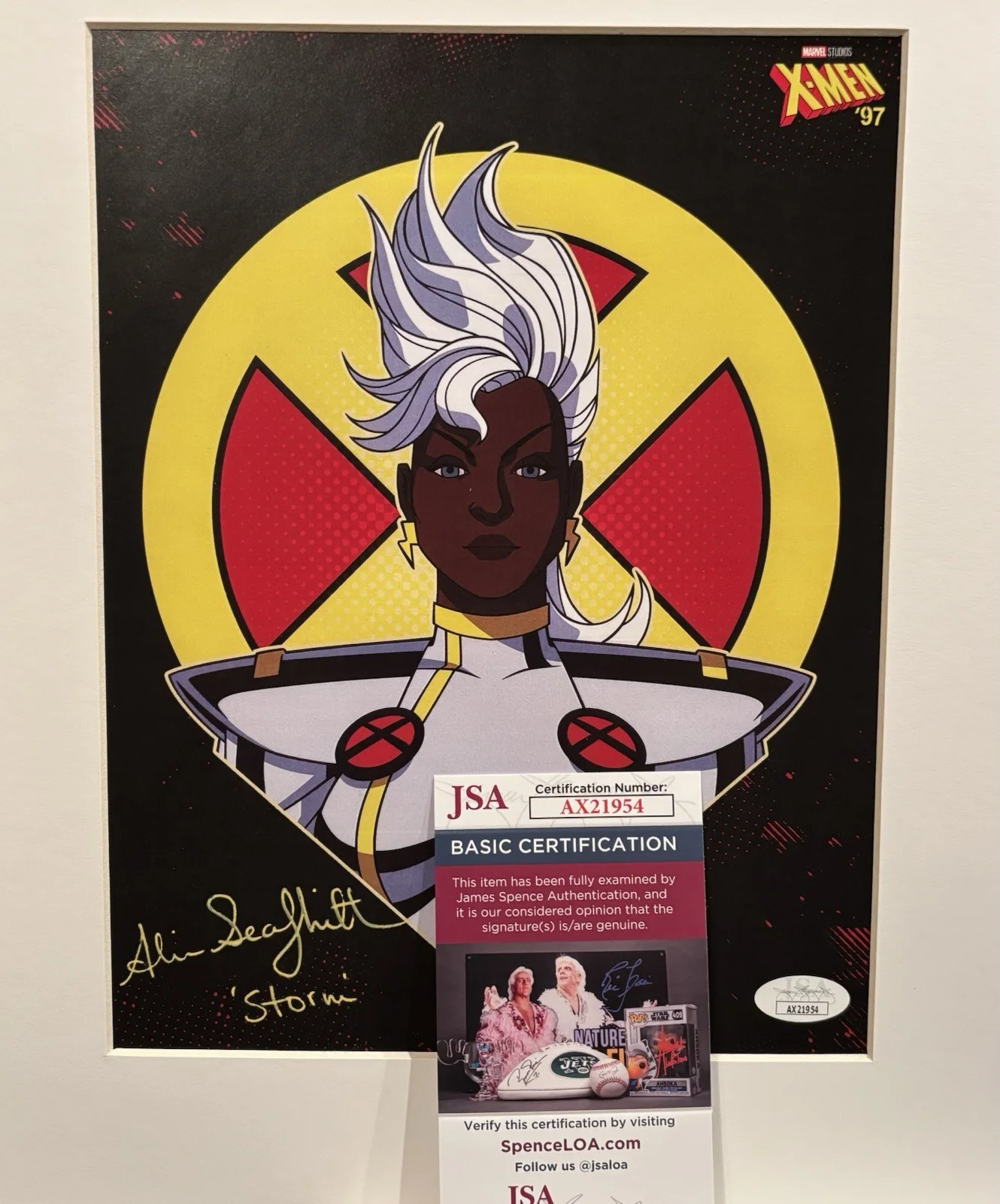 Alison Sealy-Smith — Disney Marvel X-Men '97 Alison Sealy-Smith Autograph Storm Framed Art JSA COA A, изображение 3