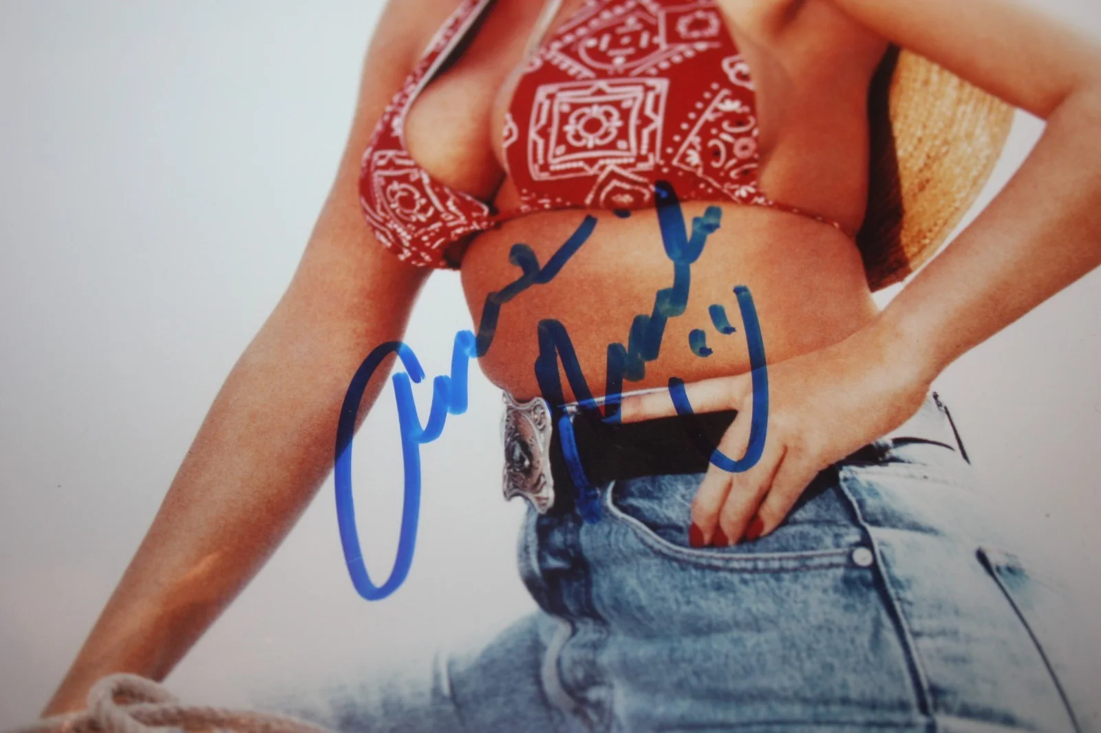 Anna Nicole Smith — Anna Nicole Smith Signed Autographed 8 x 10 Color Photo Gallery of History COA 1, изображение 3