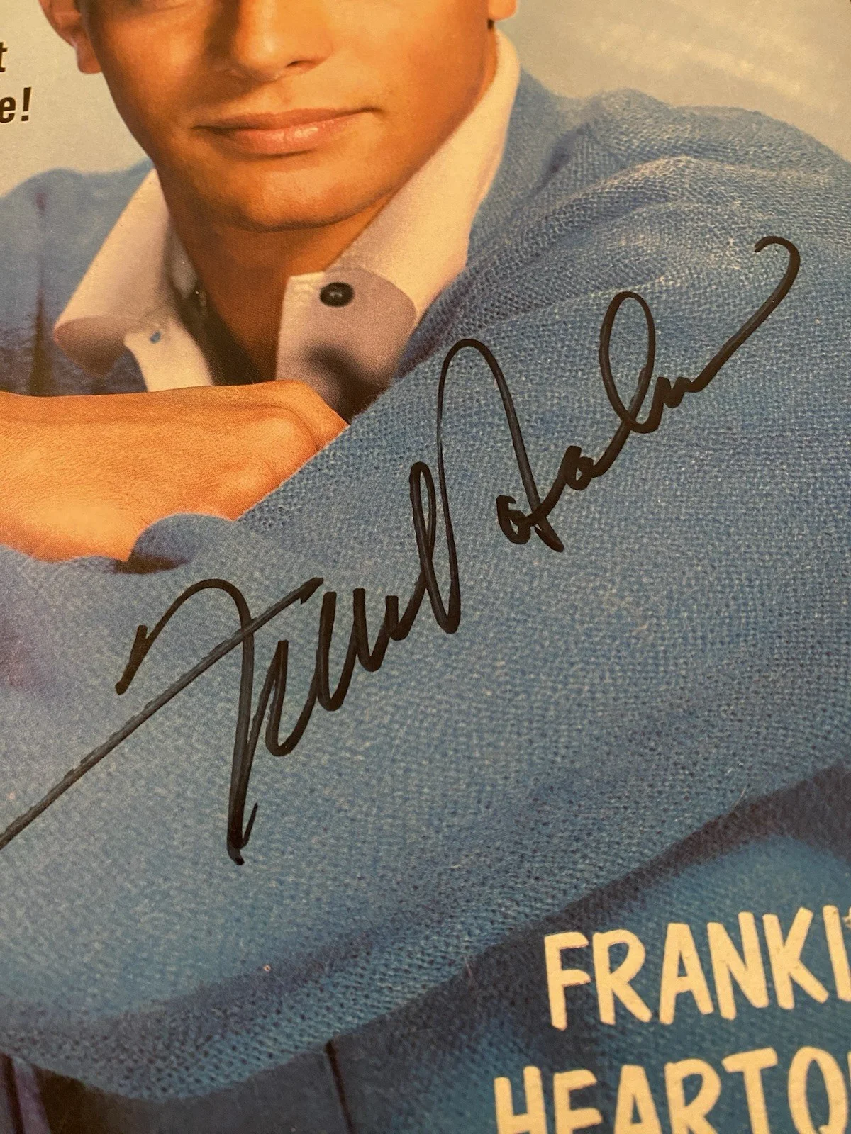 Frankie Avalon Signed Autographed Vintage Teen Screen Magazine With COA Singer, image 3