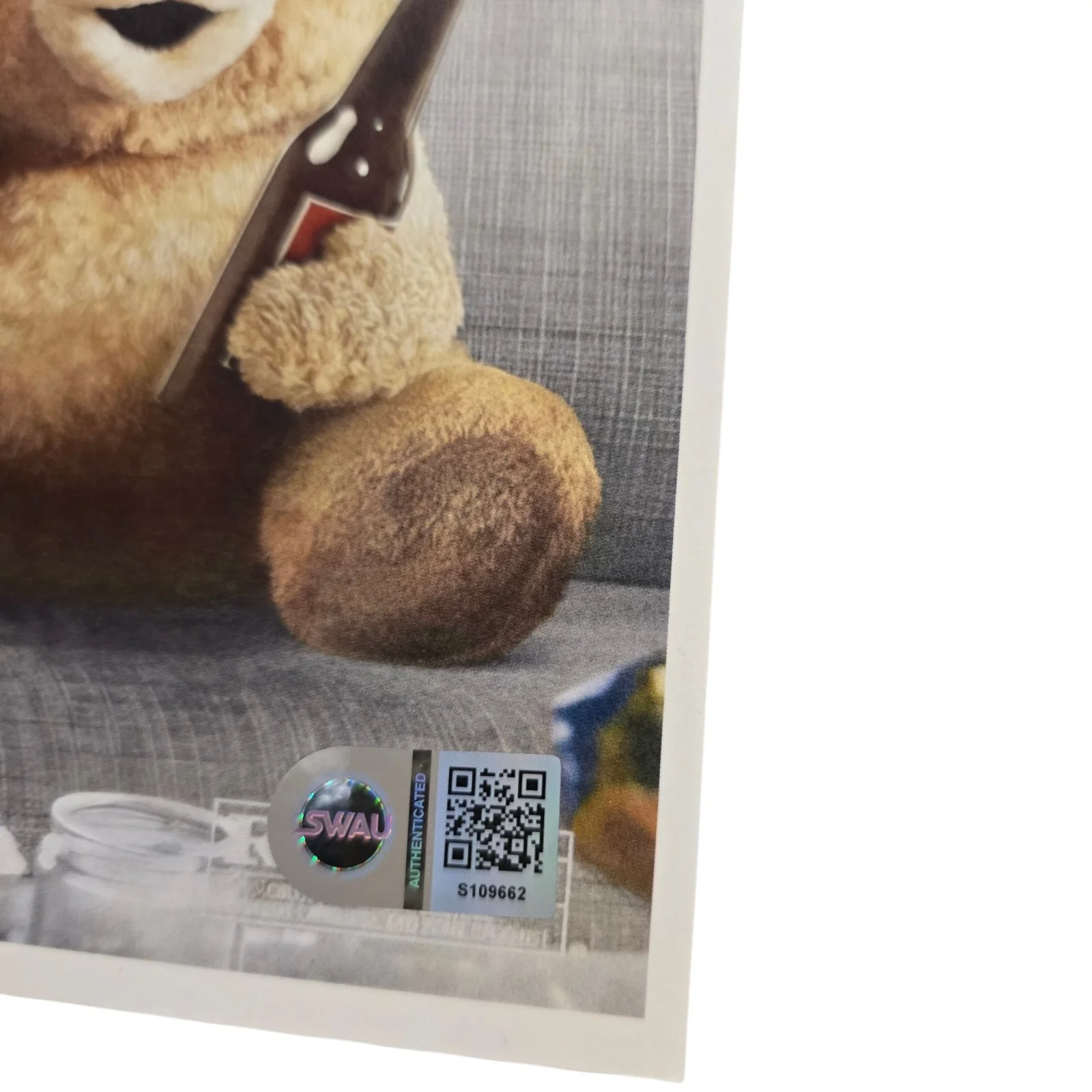 Seth MacFarlane — Seth Macfarlane Signed 11x17 Poster Ted SWAU Authenticated RARE, image 2