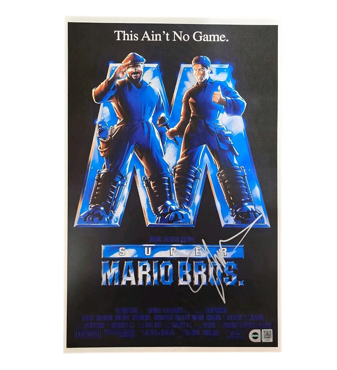 John Leguizamo — John Leguizamo Signed 11x17 Poster Super Mario Bros SWAU Authenticated RARE