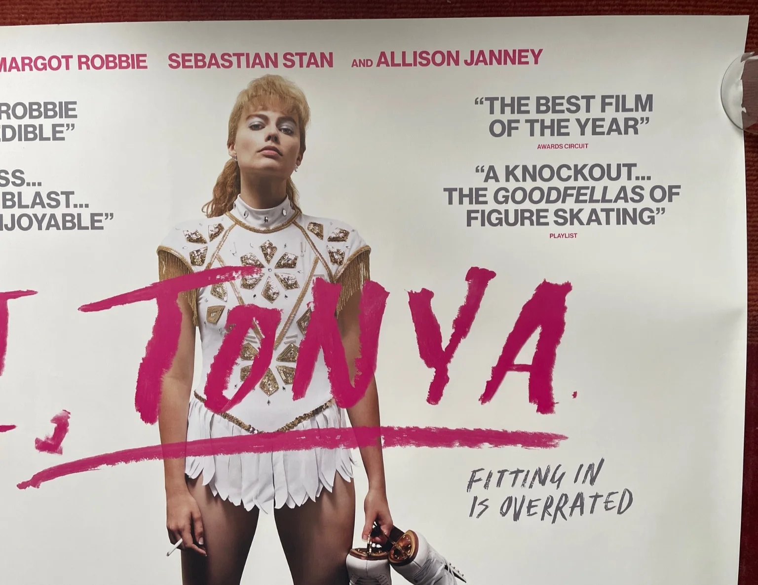 I, TONYA (2017) Original UK Quad MovieFilm Cinema Poster Margot Robbie, image 3
